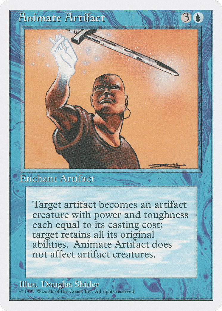 Animate Artifact — Fourth Edition — Magic: The Gathering