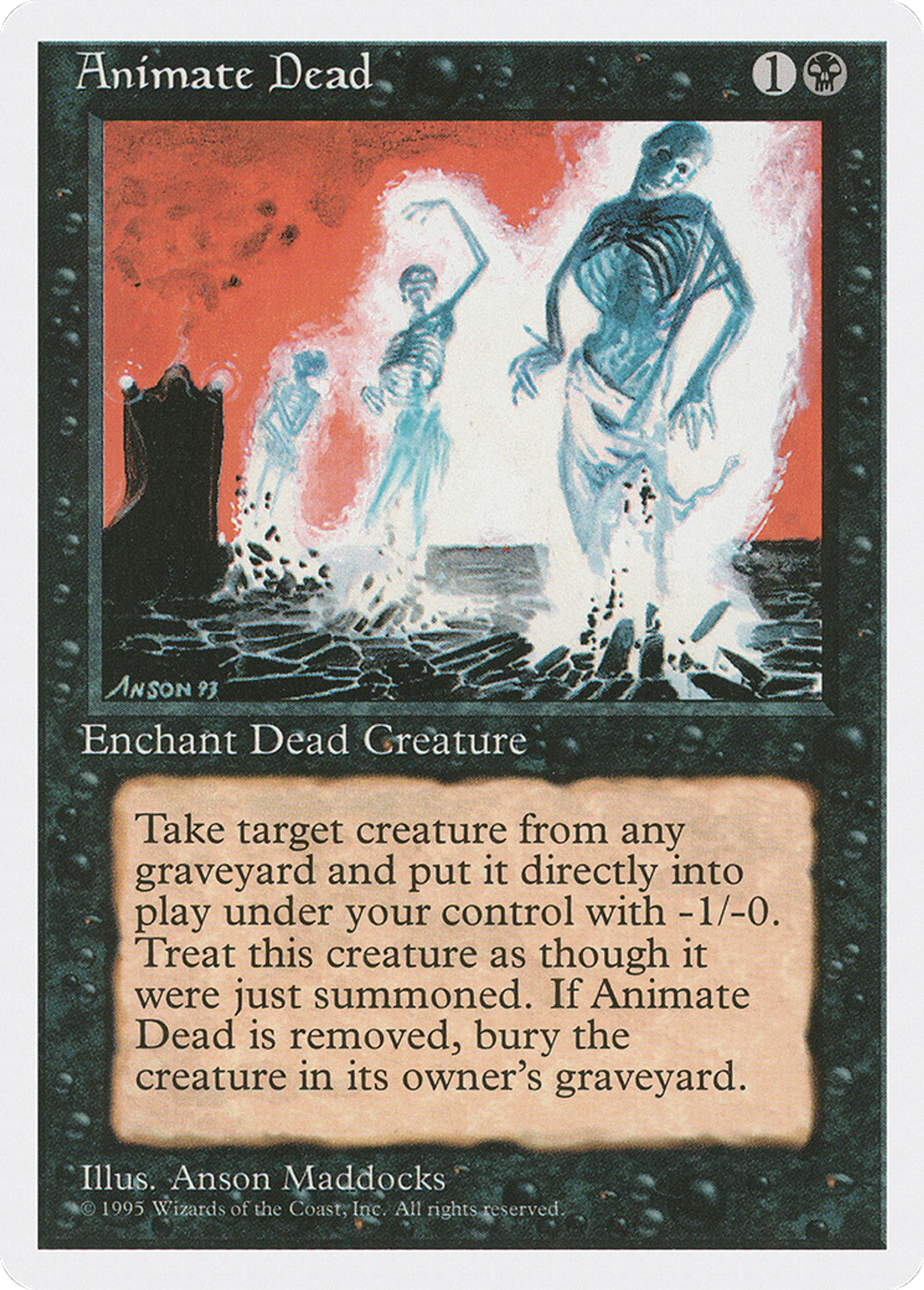 Animate Dead — Fourth Edition — Magic: The Gathering