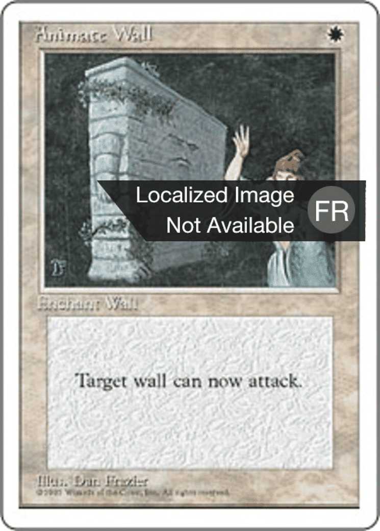 Animation de mur — Fourth Edition — Magic: The Gathering