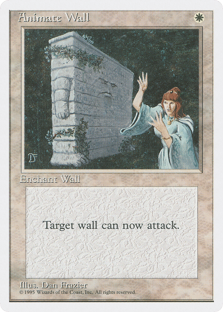 Animate Wall — Fourth Edition — Magic: The Gathering
