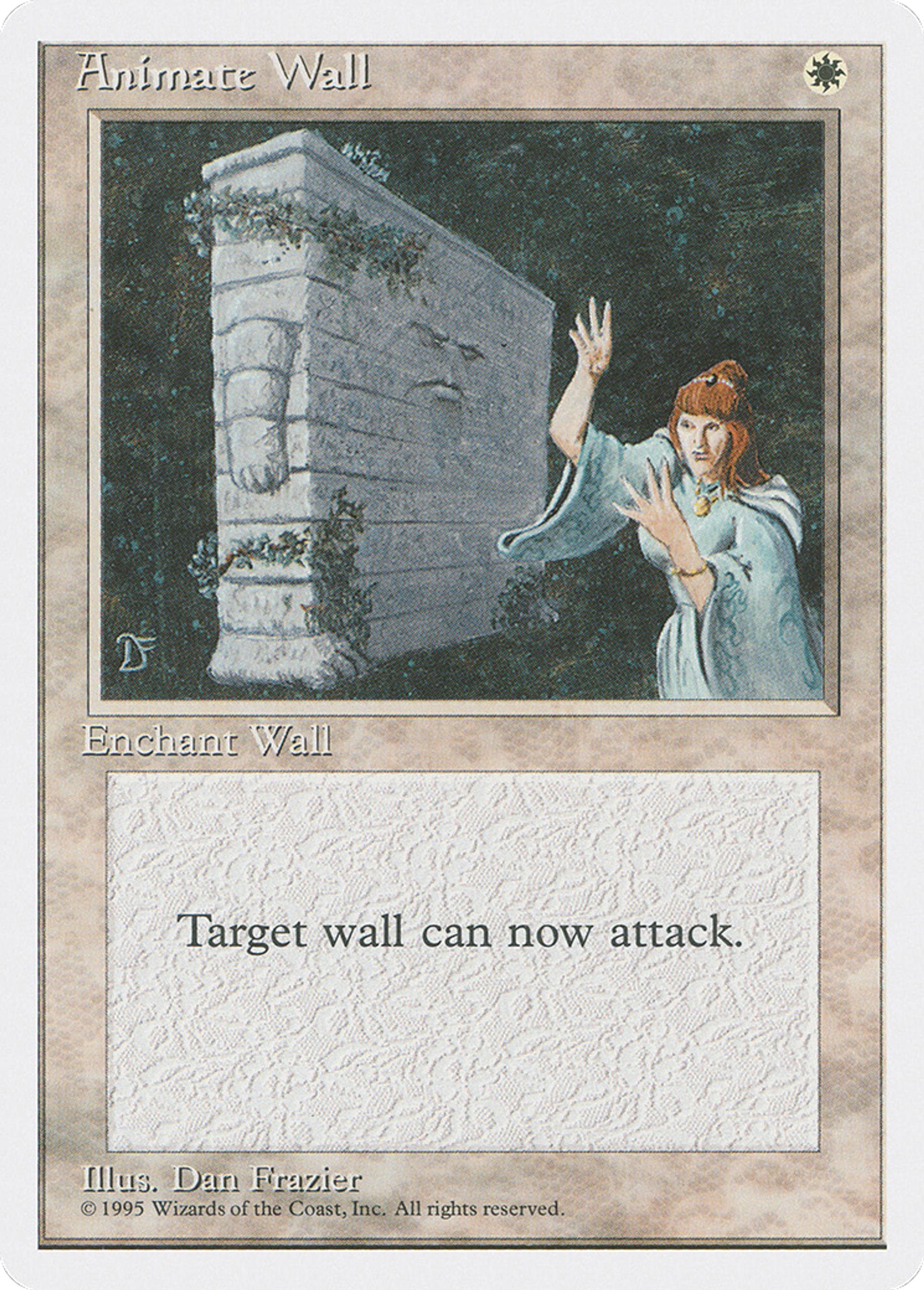 Animate Wall — Fourth Edition — Magic: The Gathering