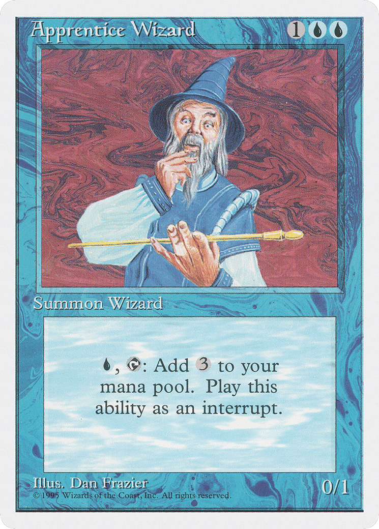 Apprentice Wizard — Fourth Edition — Magic: The Gathering