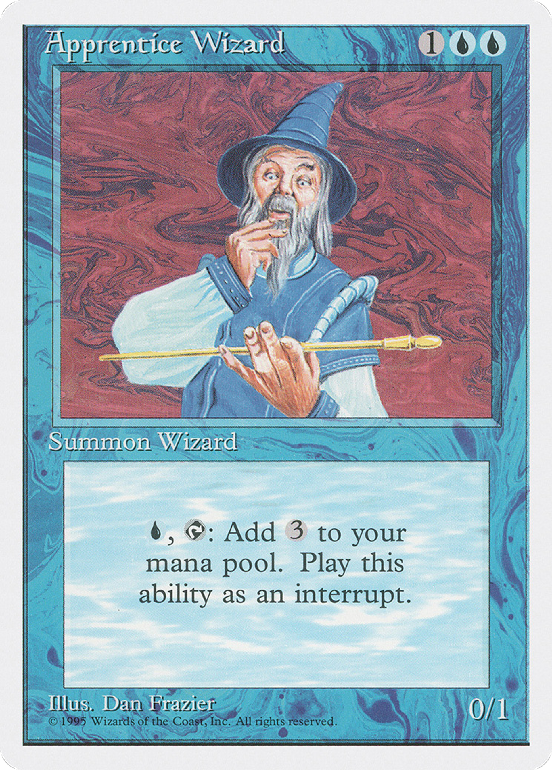 Apprentice Wizard — Fourth Edition — Magic: The Gathering