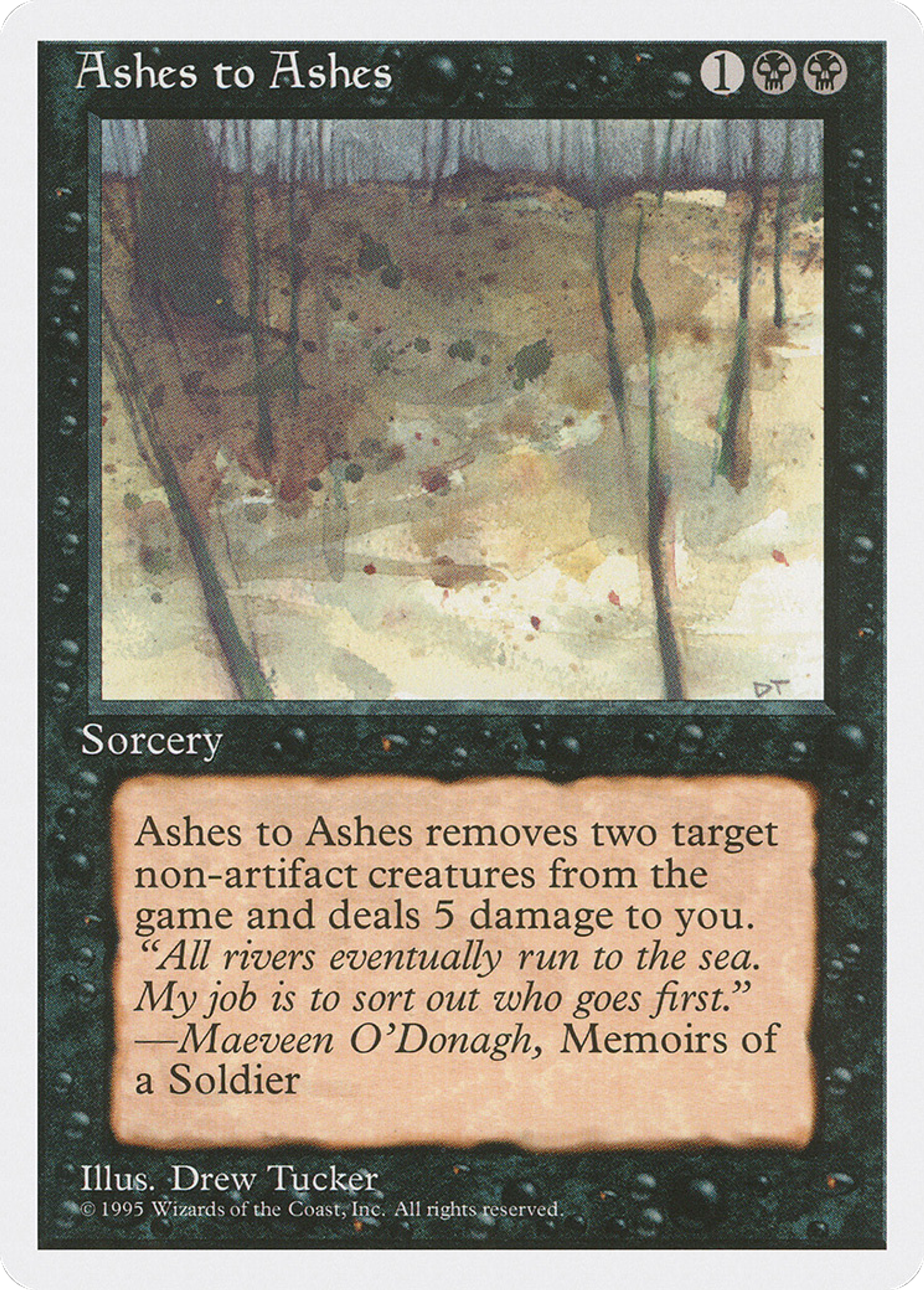 Ashes to Ashes — Fourth Edition — Magic: The Gathering