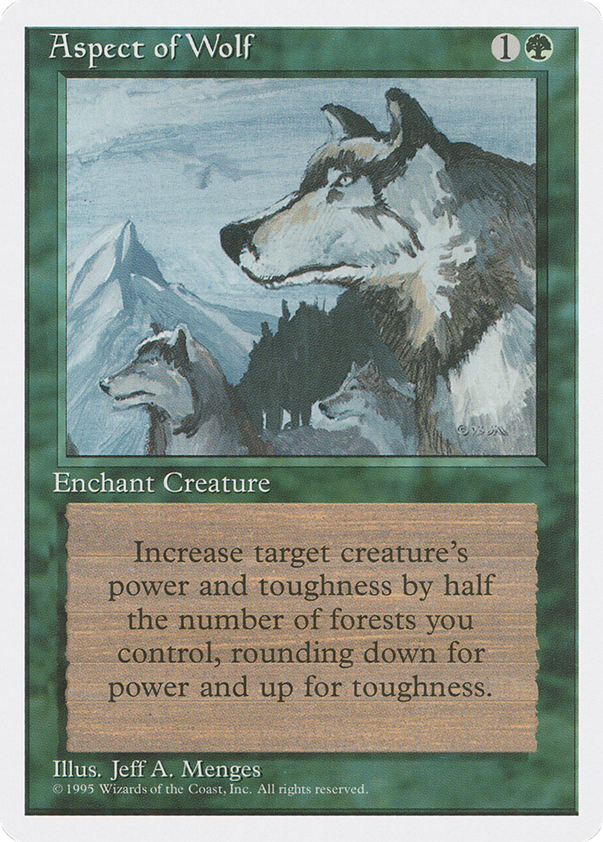 Aspect of Wolf — Fourth Edition — Magic: The Gathering