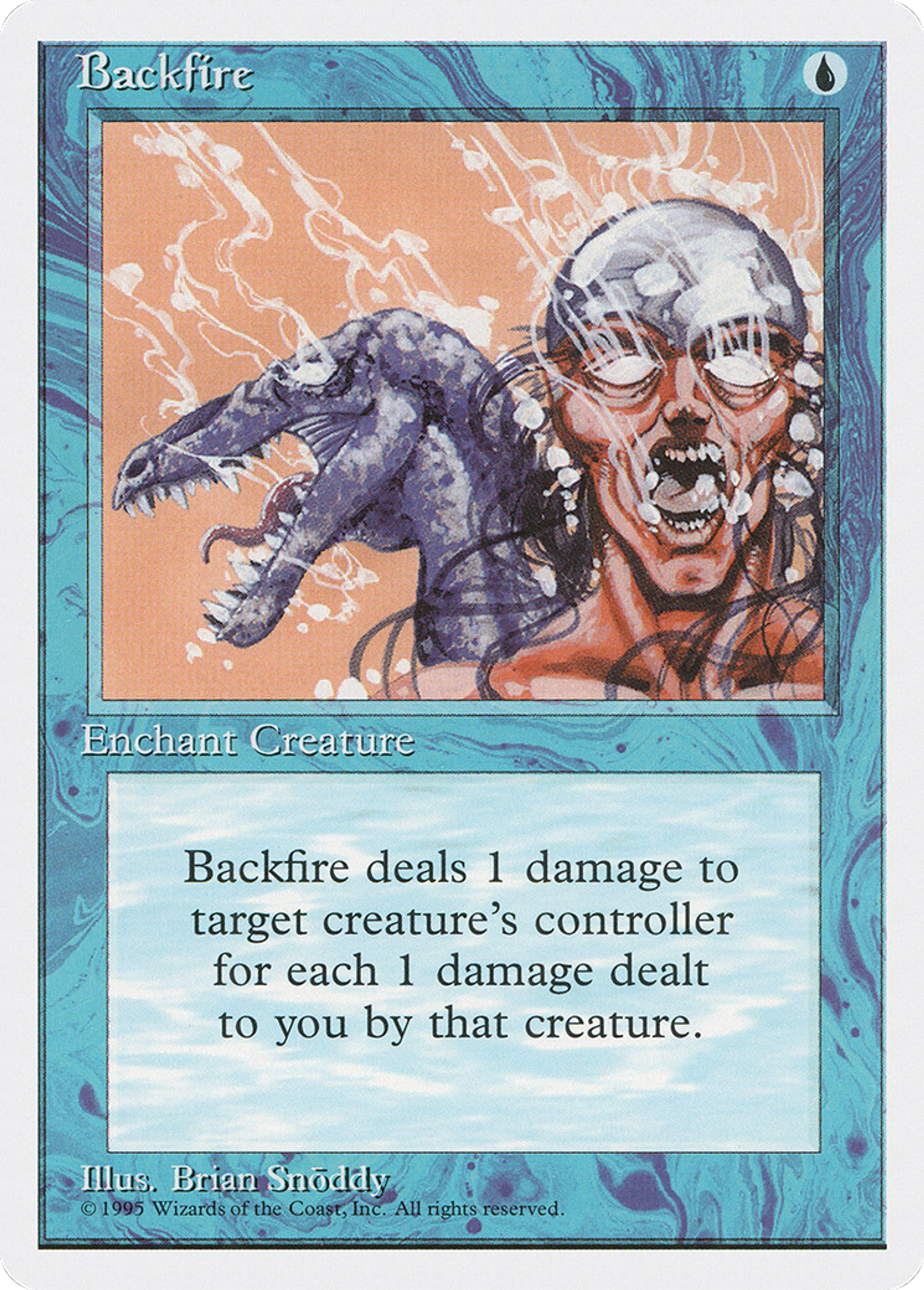 Backfire — Fourth Edition — Magic: The Gathering