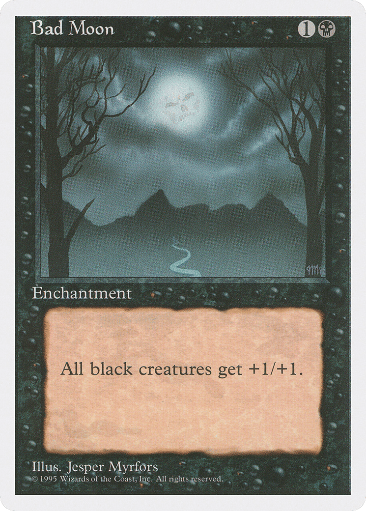Bad Moon — Fourth Edition — Magic: The Gathering