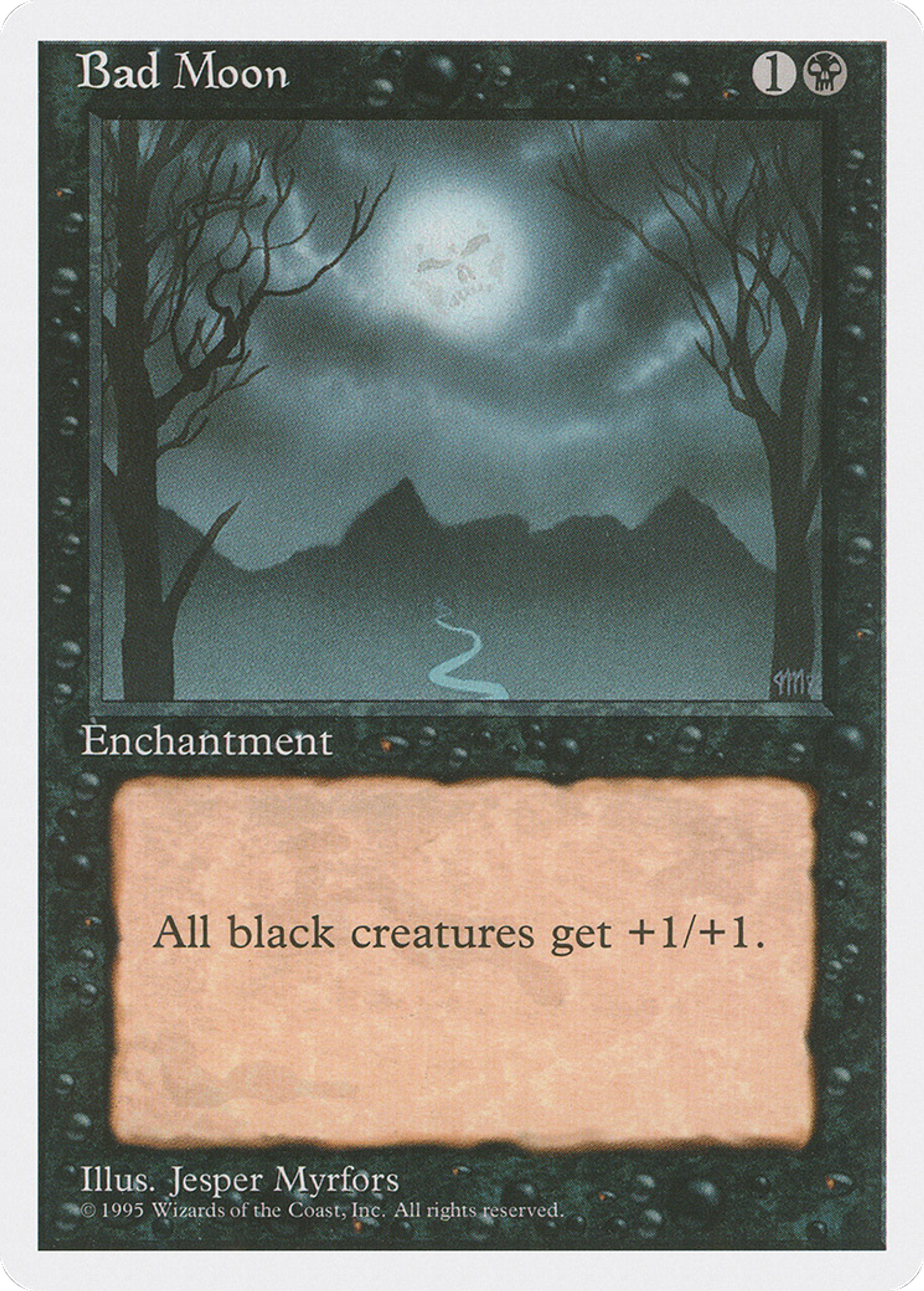 Bad Moon — Fourth Edition — Magic: The Gathering