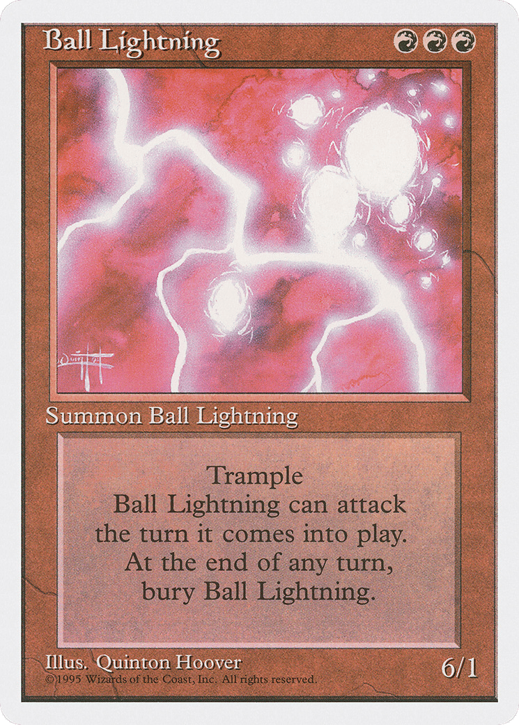 Ball Lightning — Fourth Edition — Magic: The Gathering