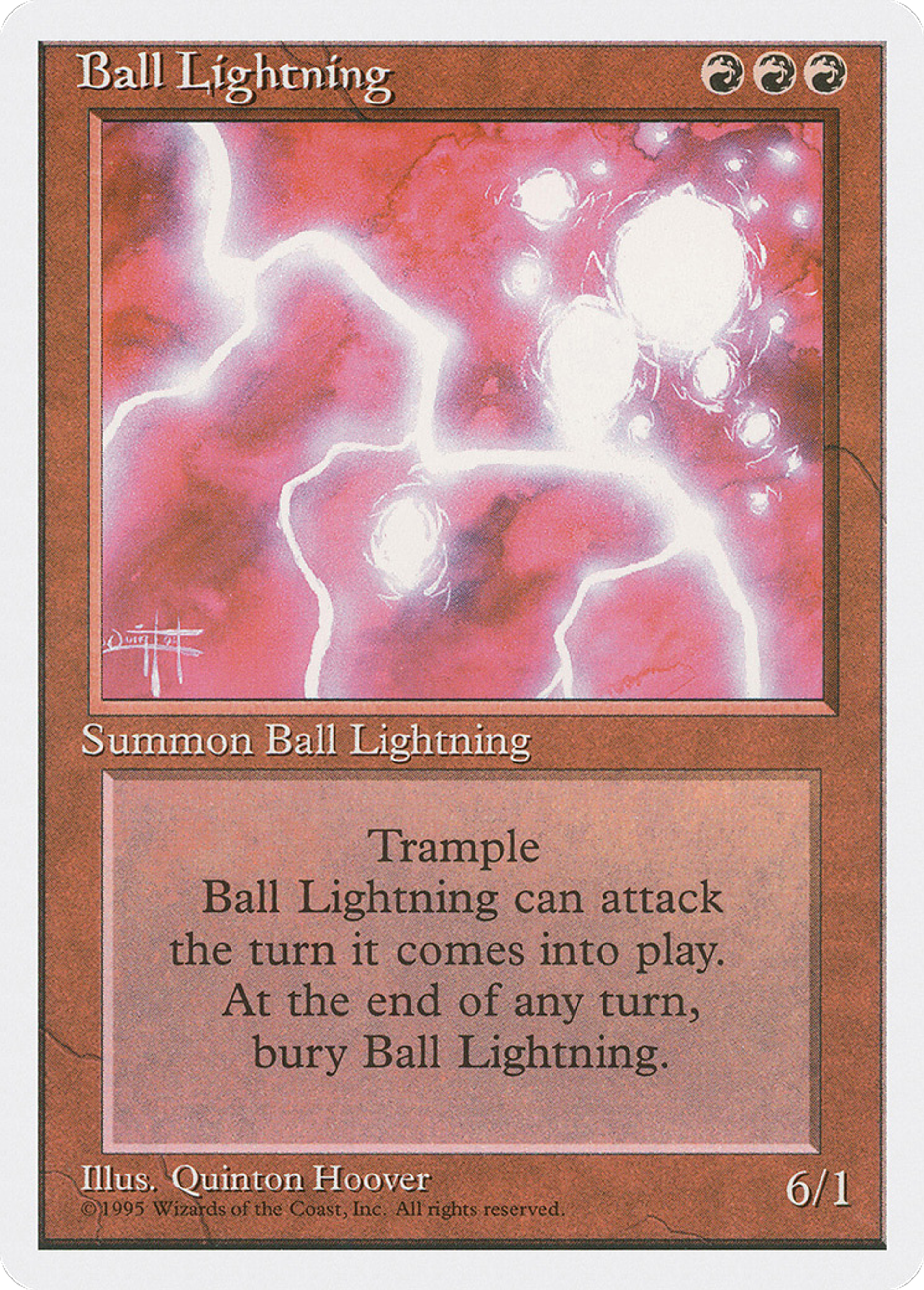 Ball Lightning — Fourth Edition — Magic: The Gathering