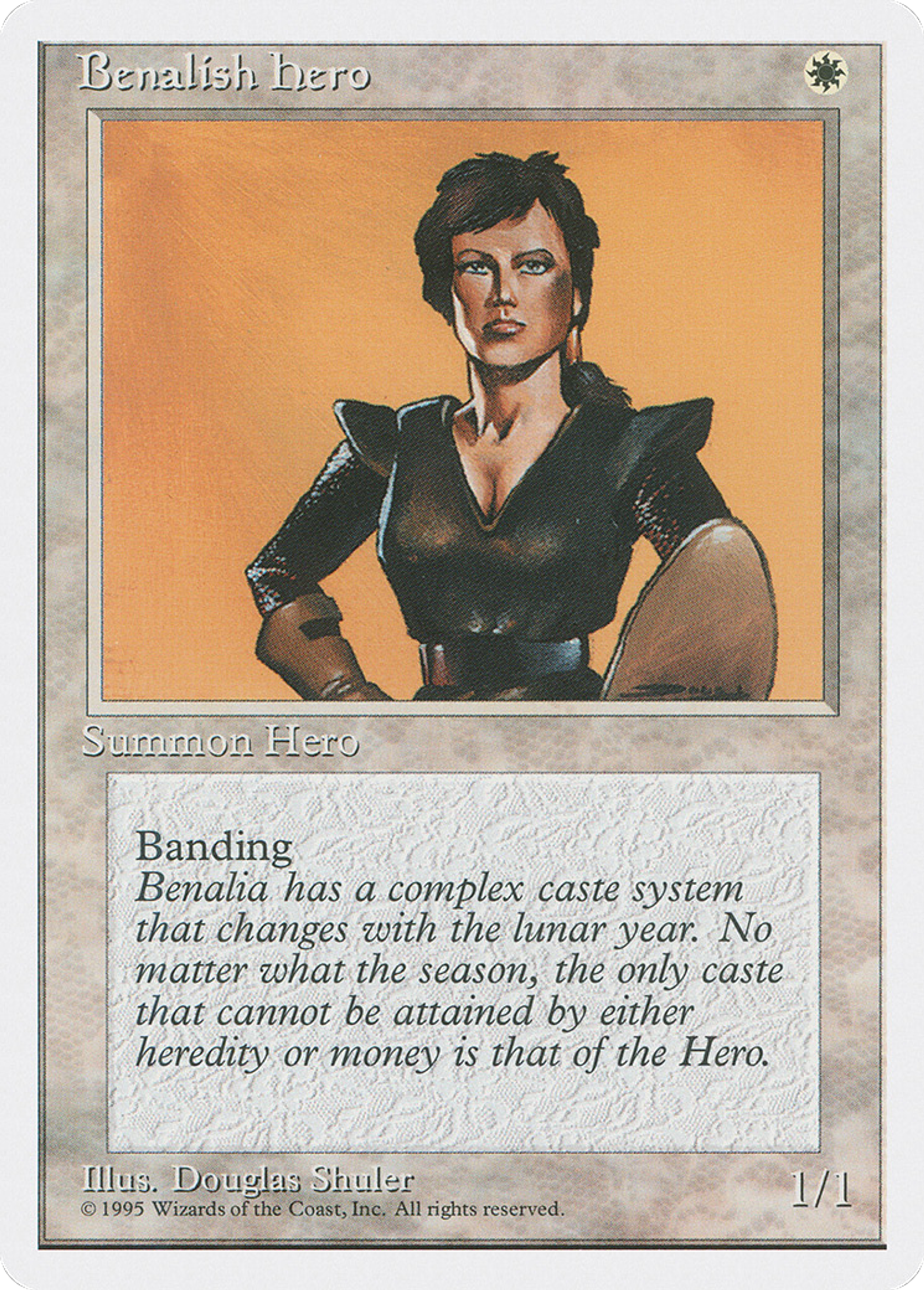 Benalish Hero — Fourth Edition — Magic: The Gathering