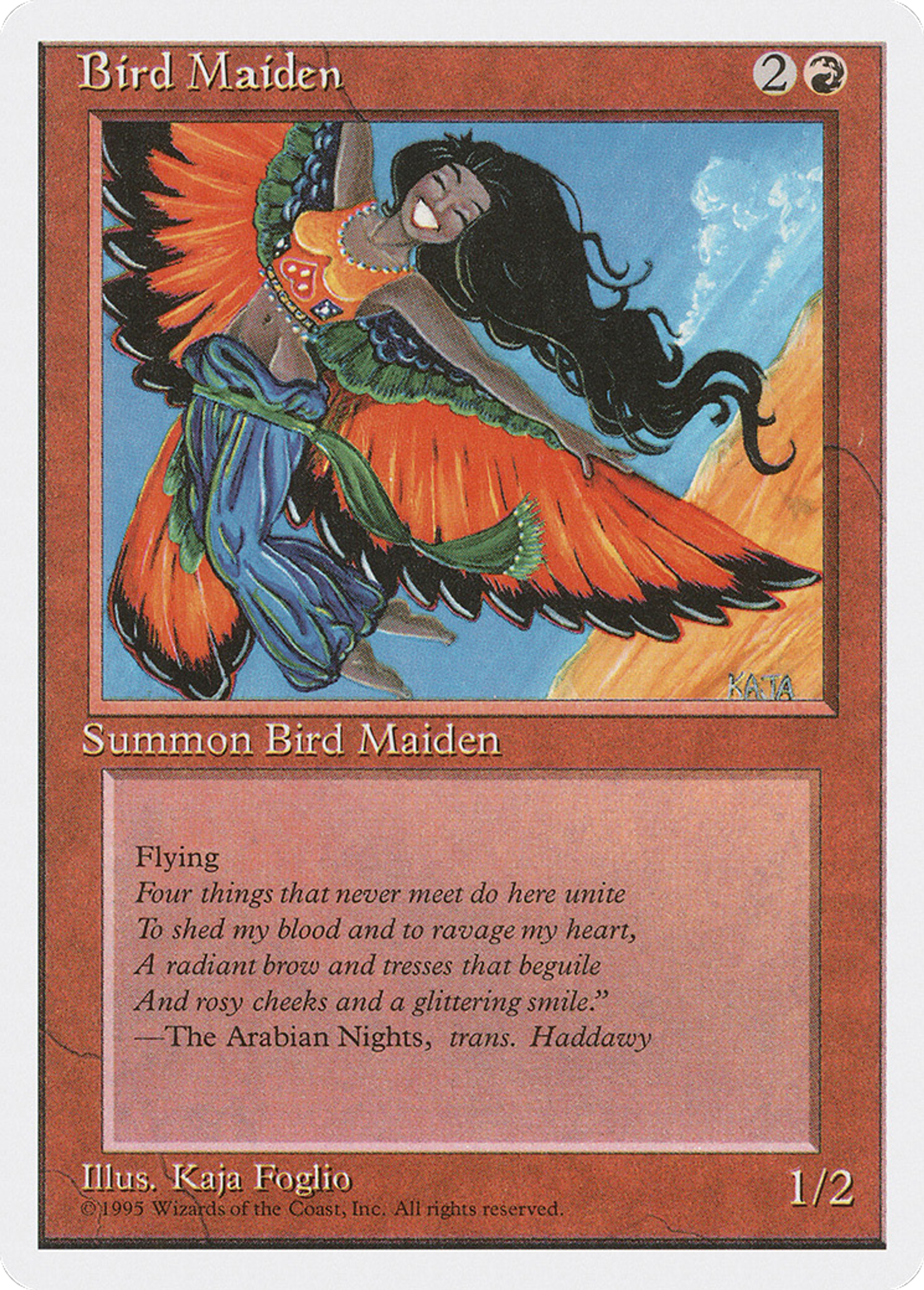 Bird Maiden — Fourth Edition — Magic: The Gathering