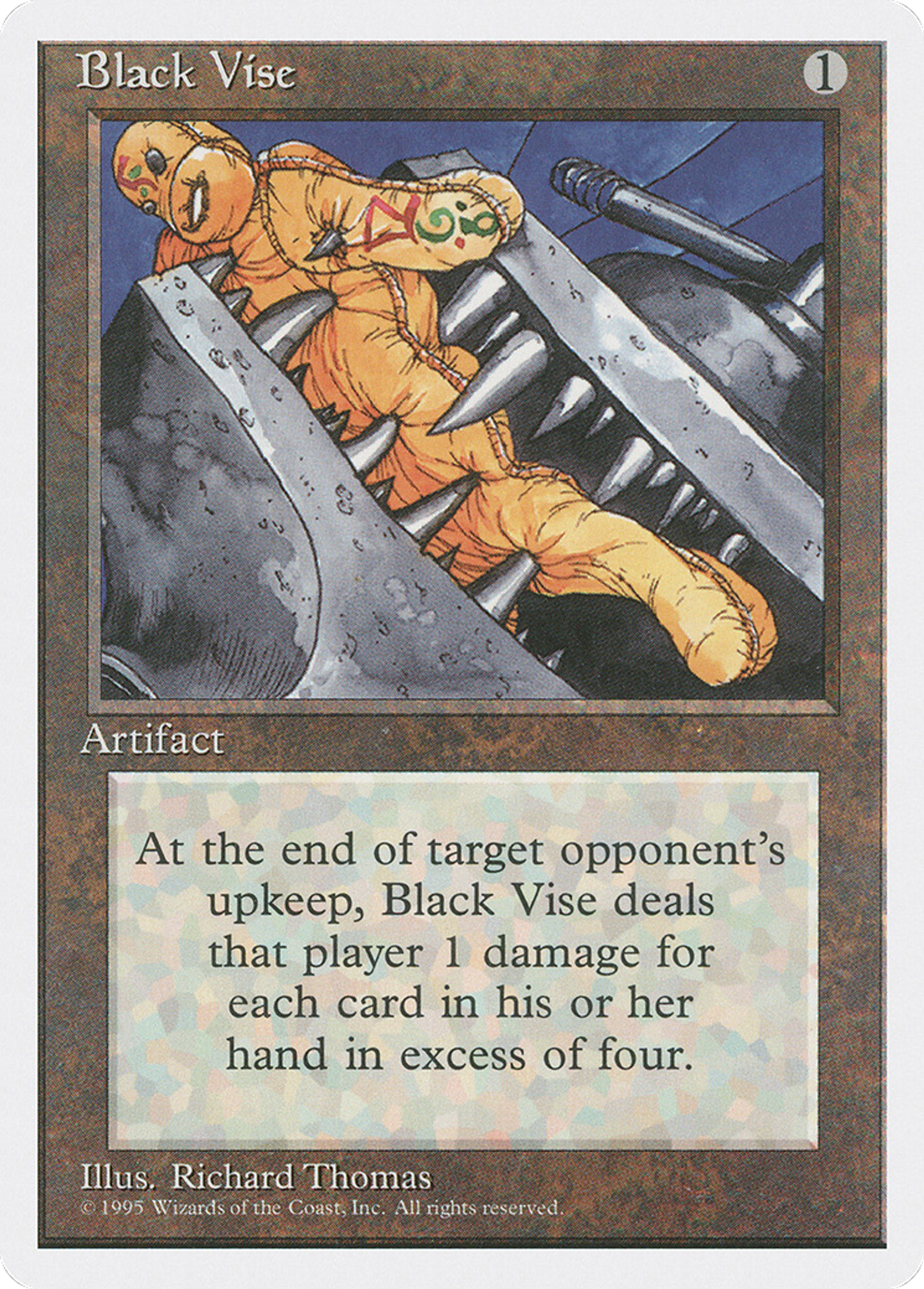 Black Vise — Fourth Edition — Magic: The Gathering