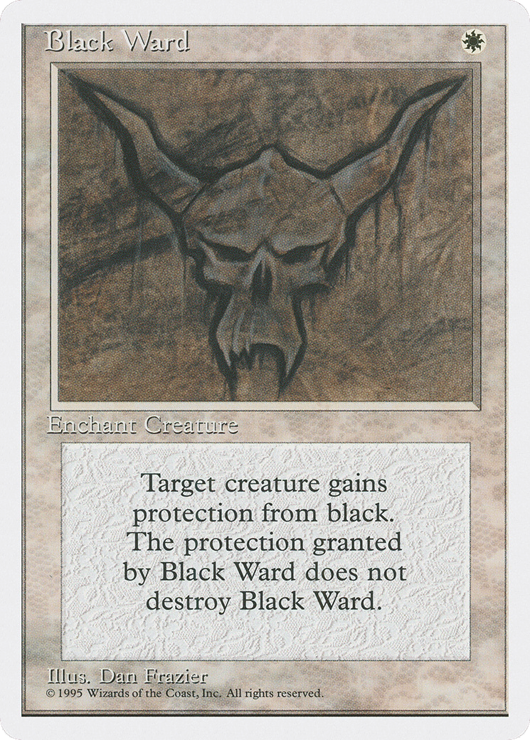 Black Ward — Fourth Edition — Magic: The Gathering