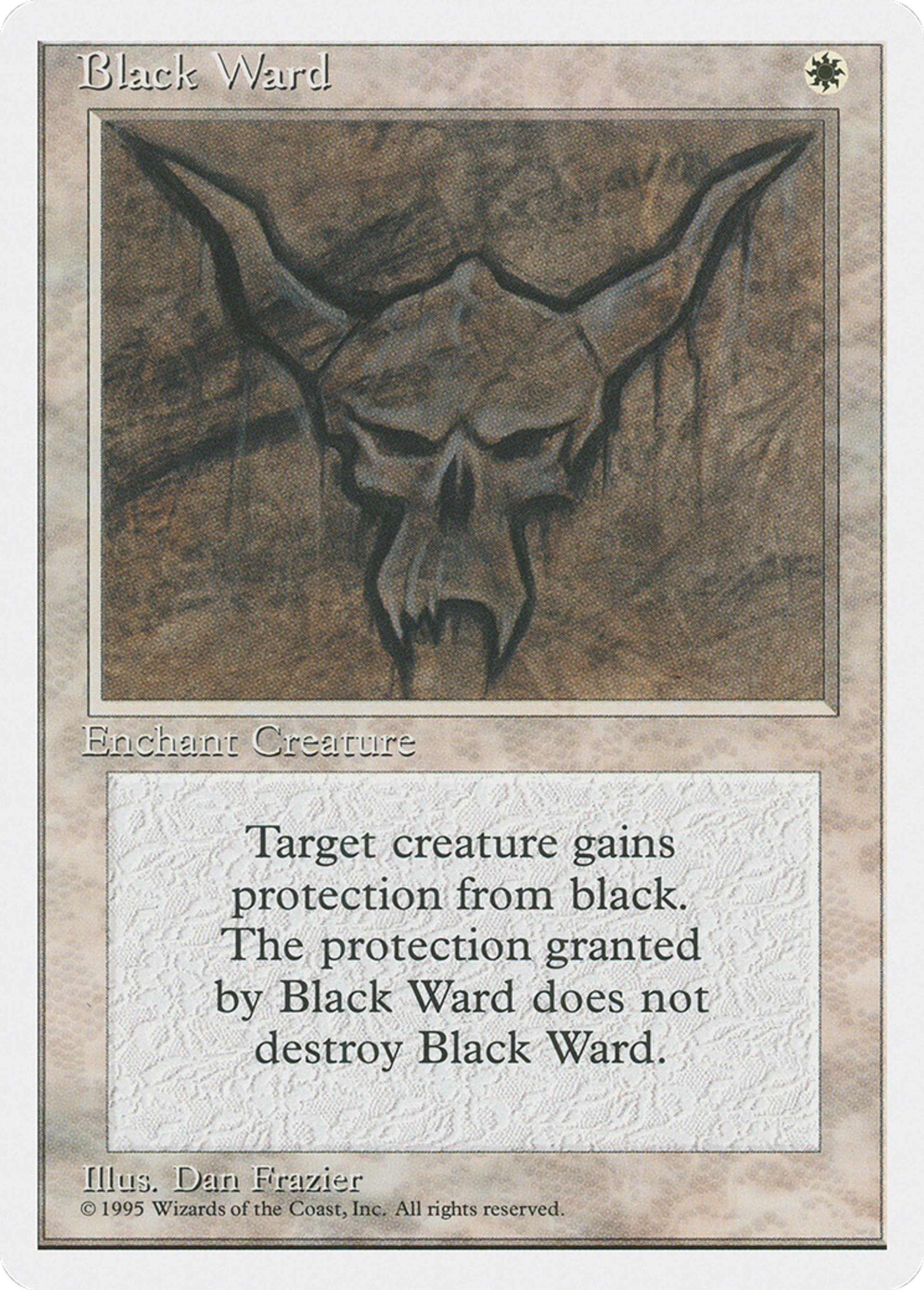 Black Ward — Fourth Edition — Magic: The Gathering