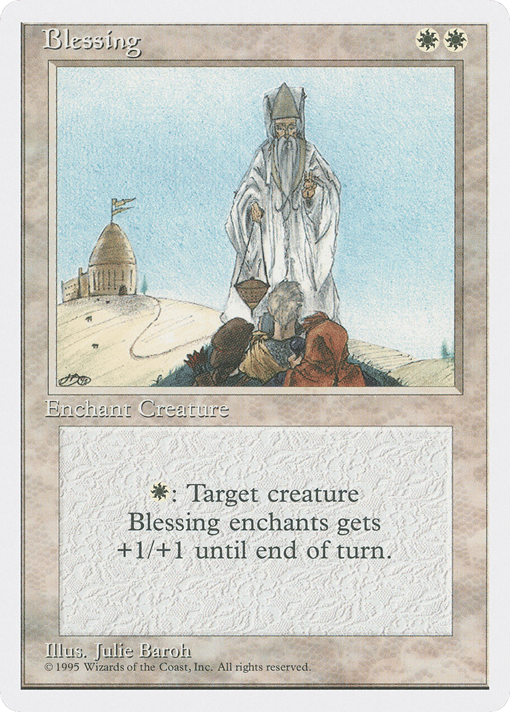 Blessing — Fourth Edition — Magic: The Gathering
