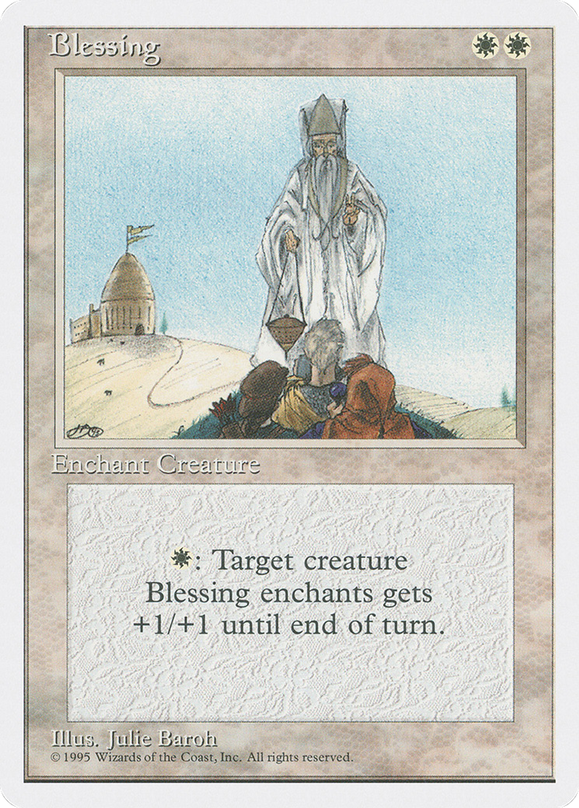 Blessing — Fourth Edition — Magic: The Gathering