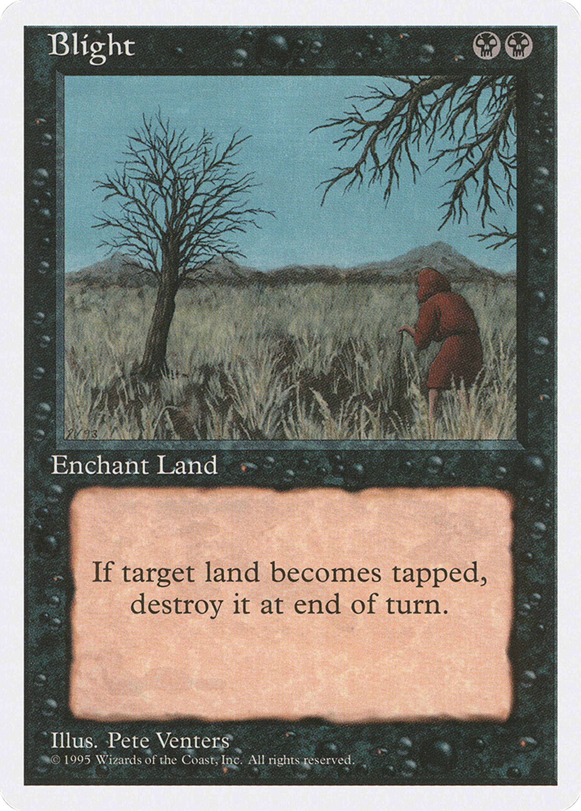 Blight — Fourth Edition — Magic: The Gathering