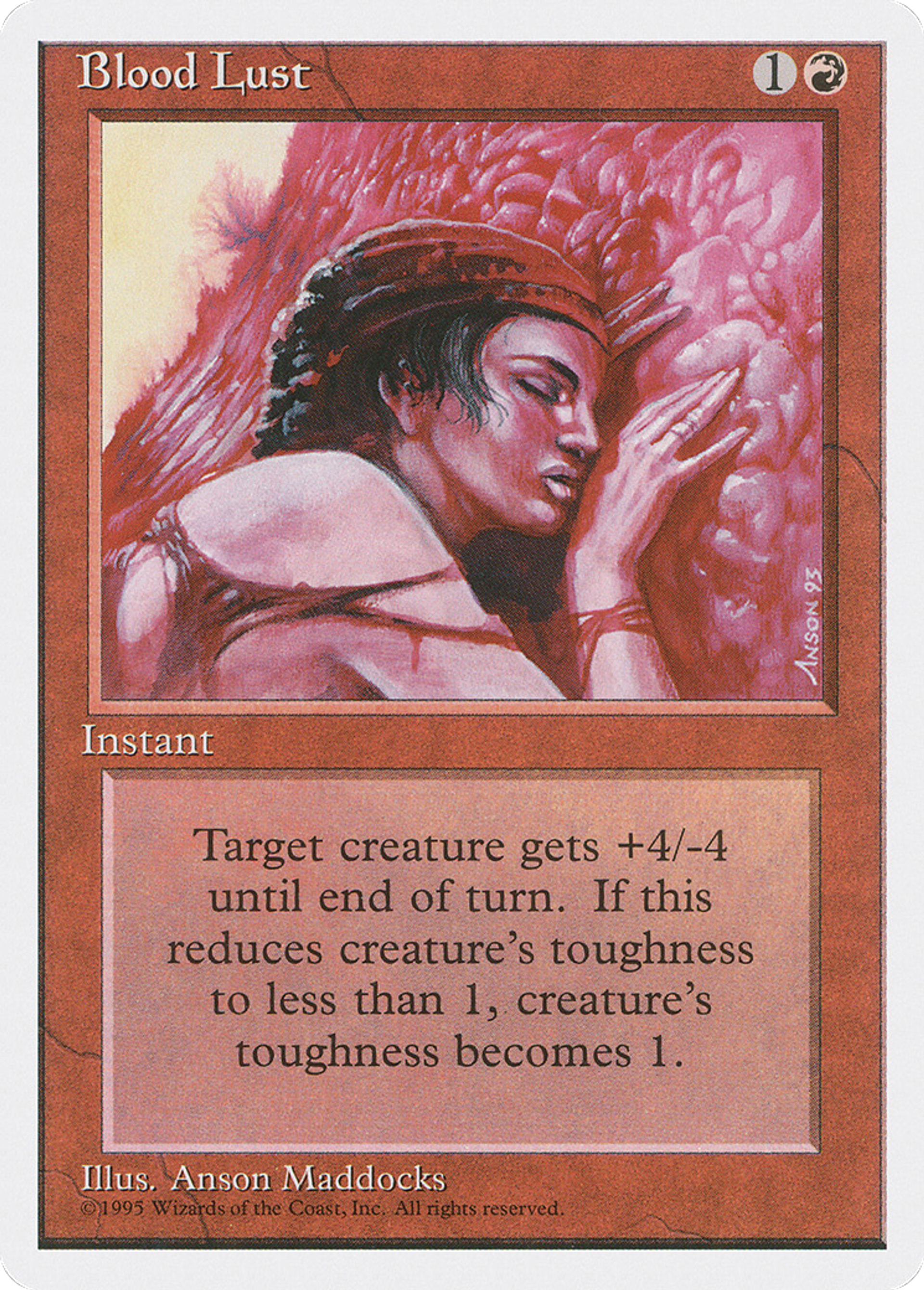 Blood Lust — Fourth Edition — Magic: The Gathering