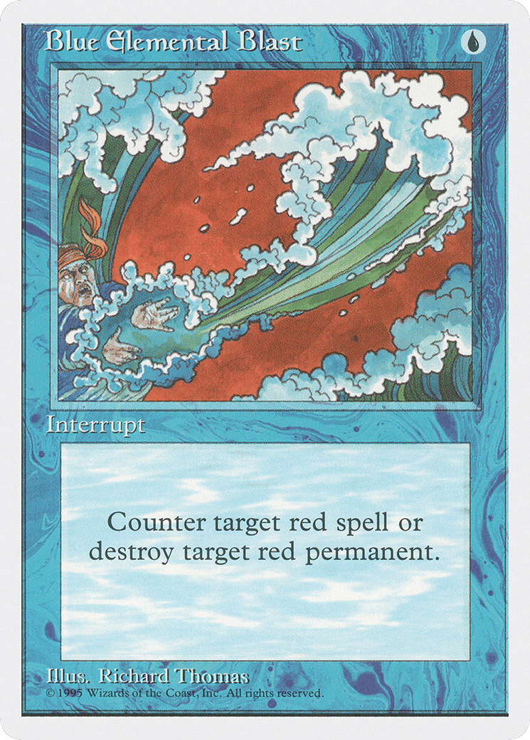 Blue Elemental Blast — Fourth Edition — Magic: The Gathering