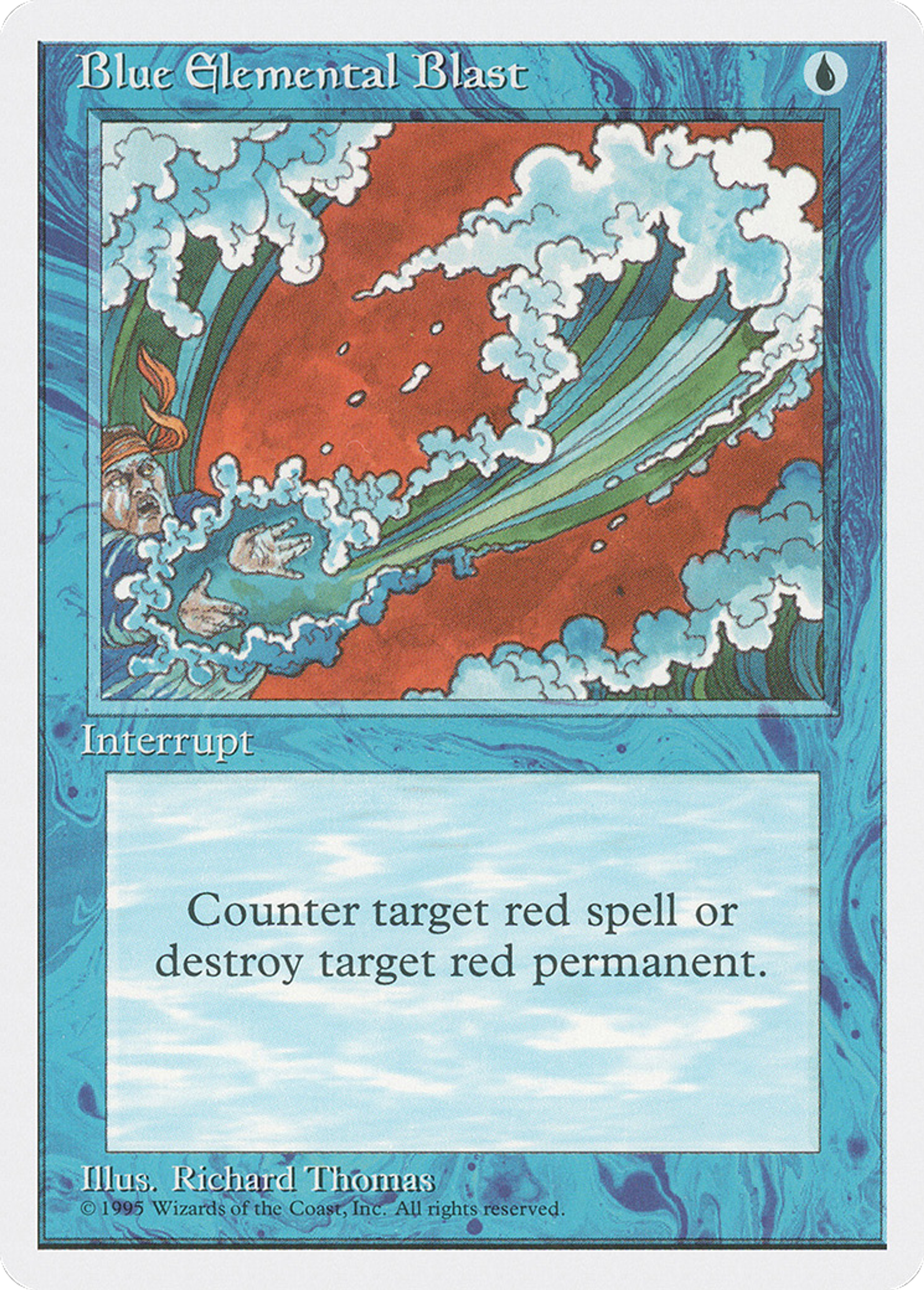 Blue Elemental Blast — Fourth Edition — Magic: The Gathering