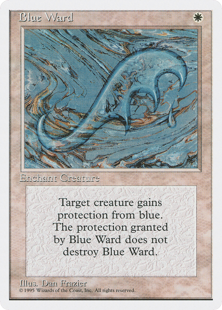 Blue Ward — Fourth Edition — Magic: The Gathering