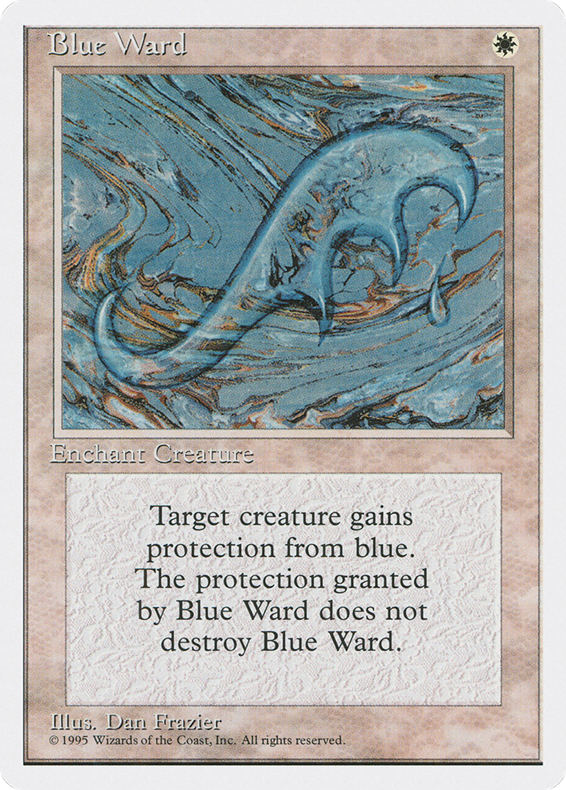 Blue Ward — Fourth Edition — Magic: The Gathering