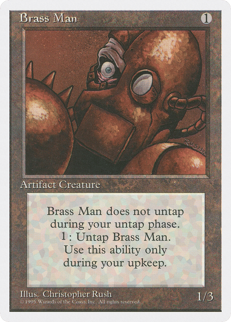 Brass Man — Fourth Edition — Magic: The Gathering