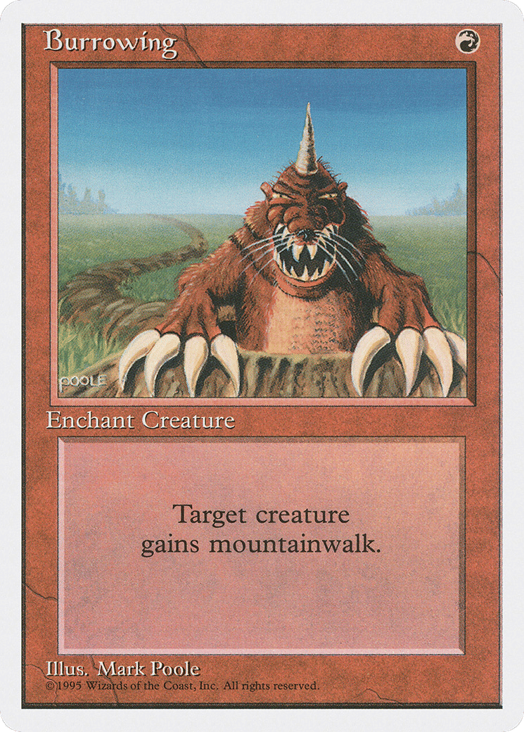 Burrowing — Fourth Edition — Magic: The Gathering