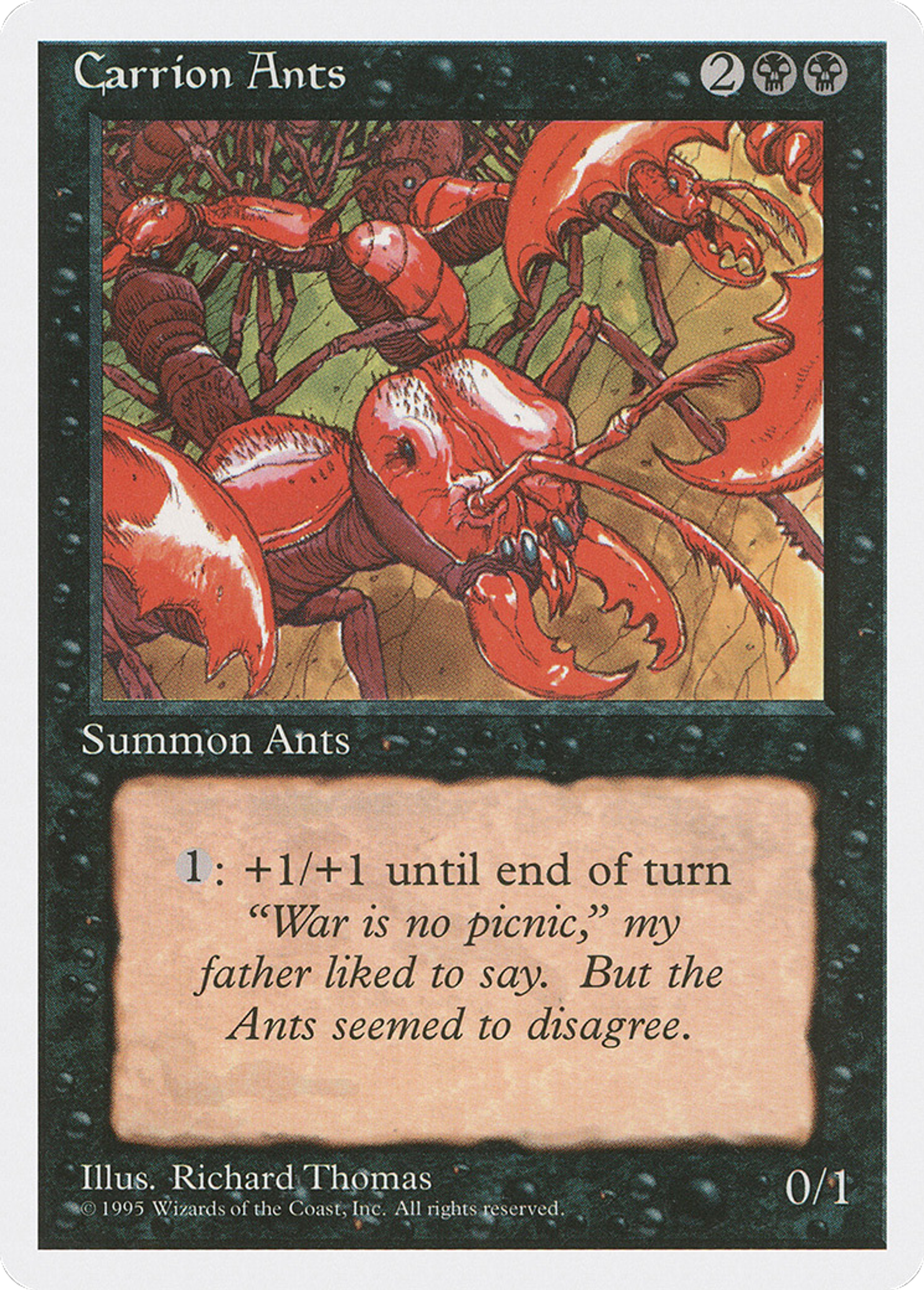 Carrion Ants — Fourth Edition — Magic: The Gathering