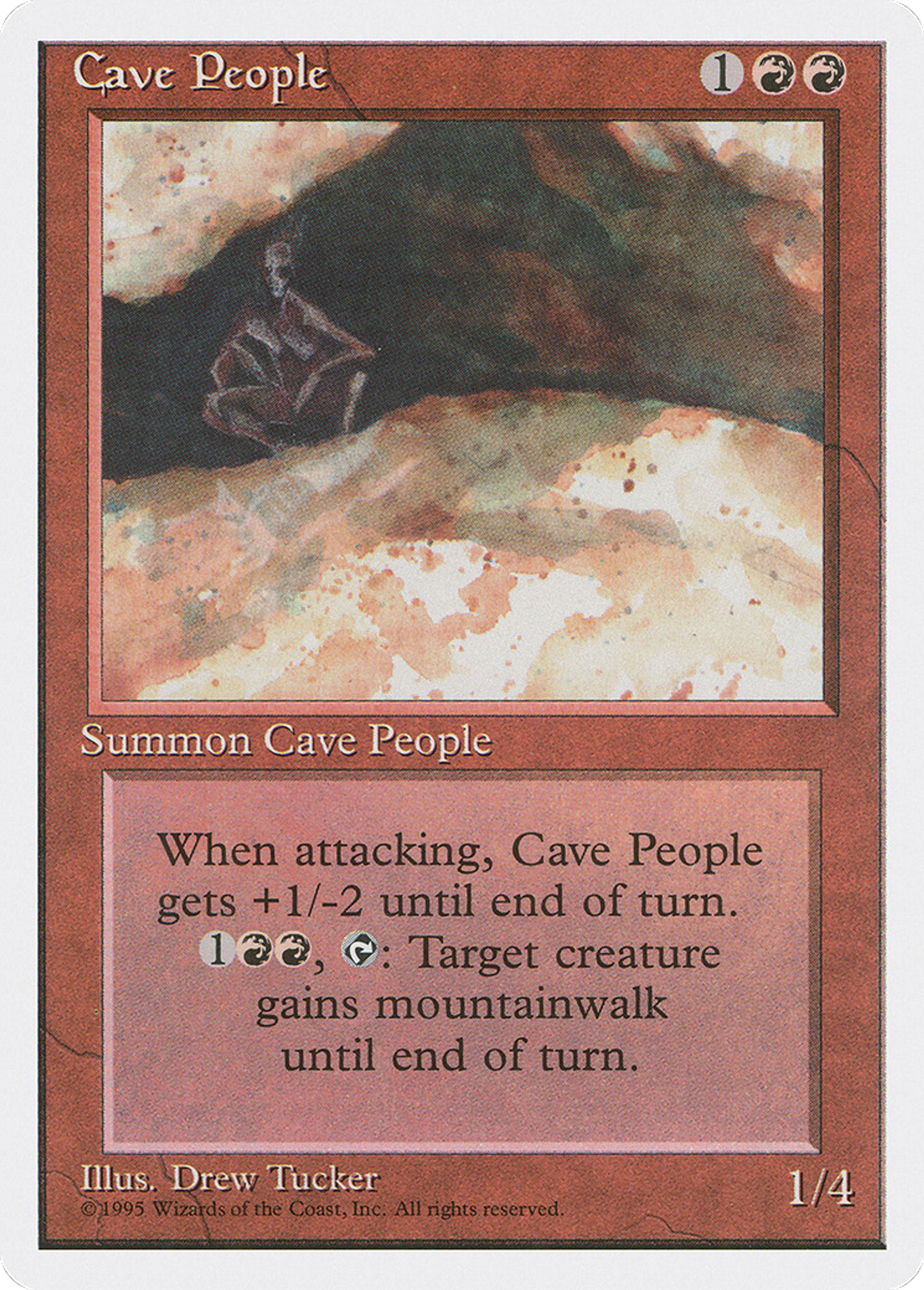 Cave People — Fourth Edition — Magic: The Gathering