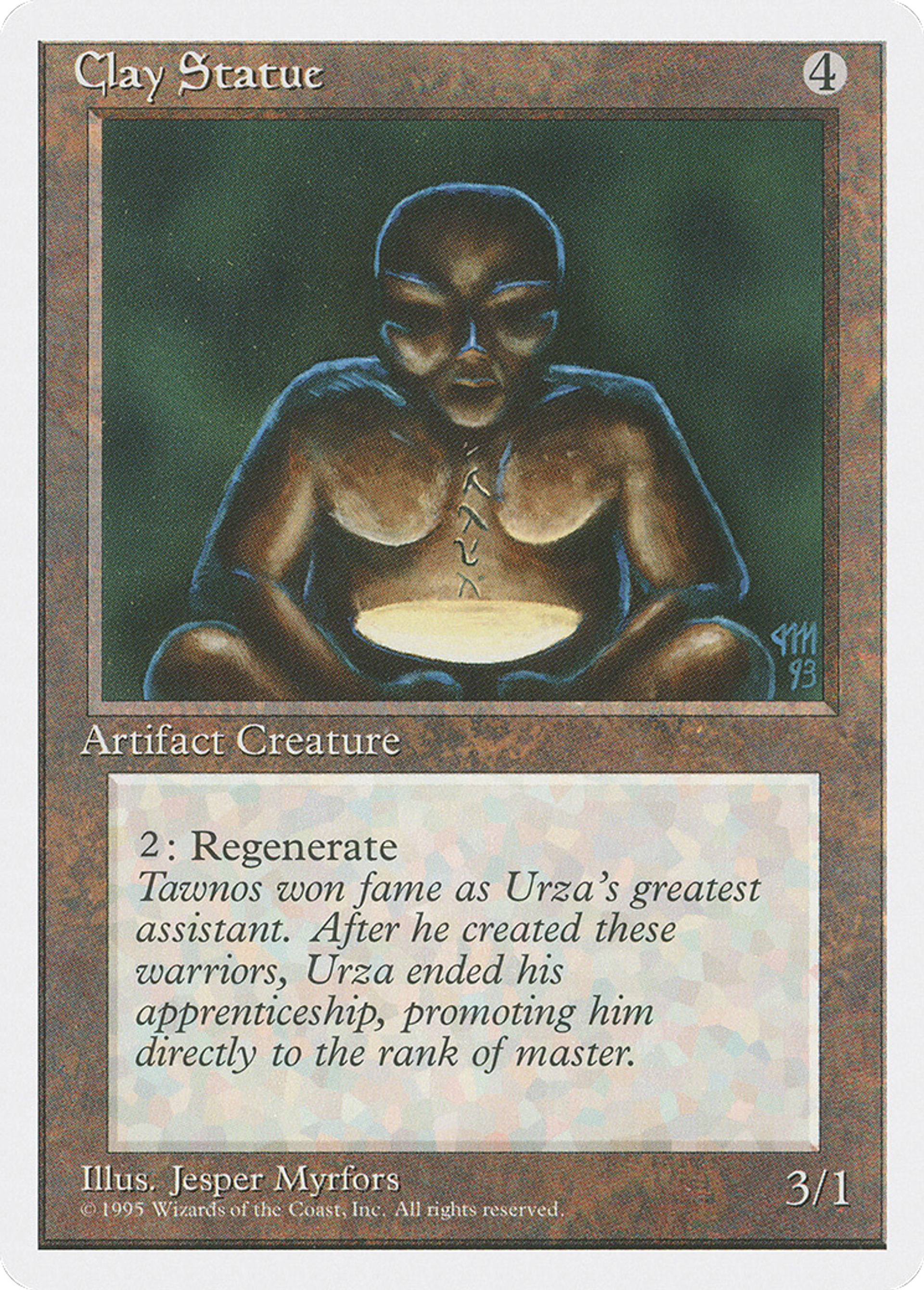 Clay Statue — Fourth Edition — Magic: The Gathering