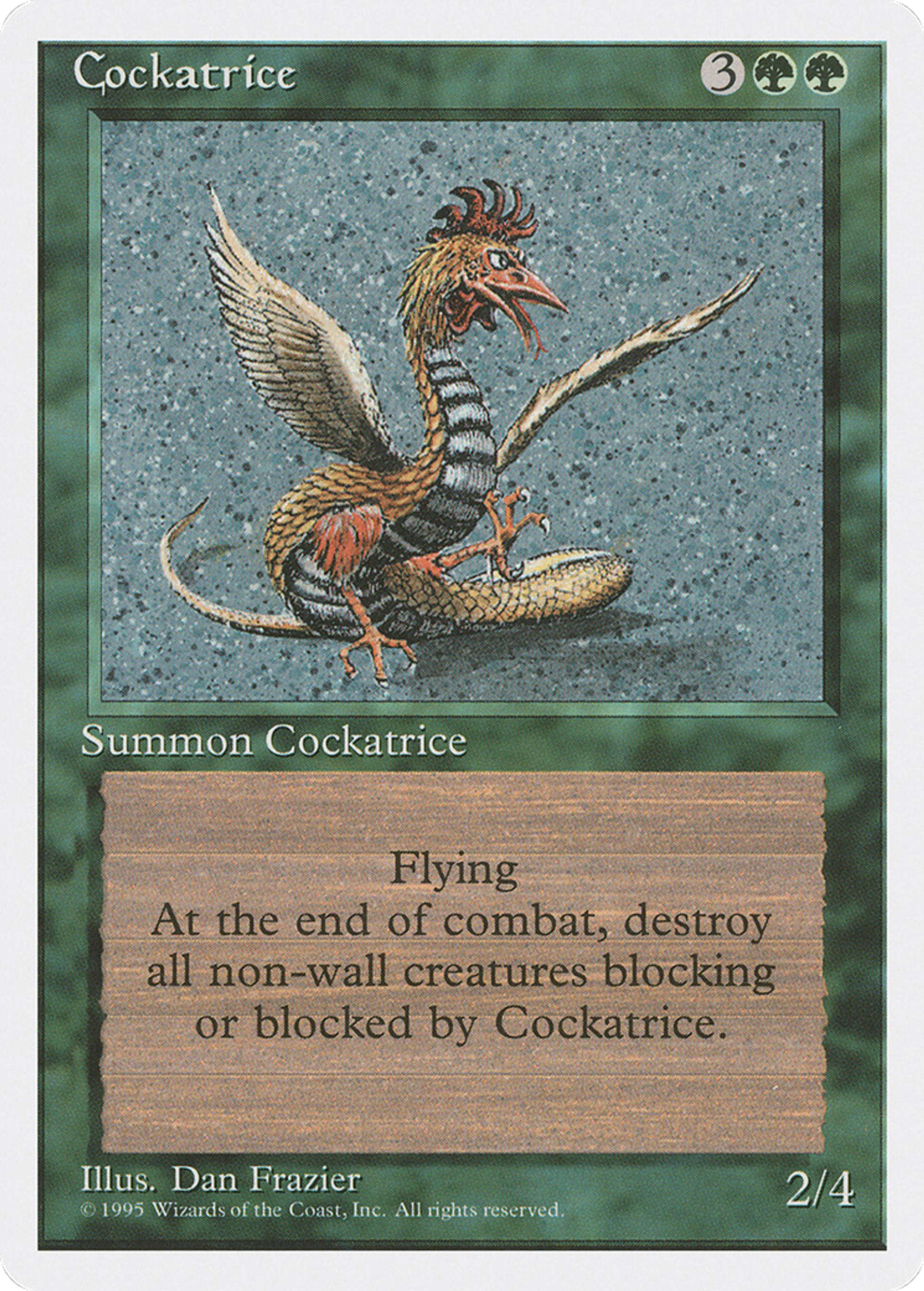 Cocatrix — Fourth Edition — Magic: The Gathering