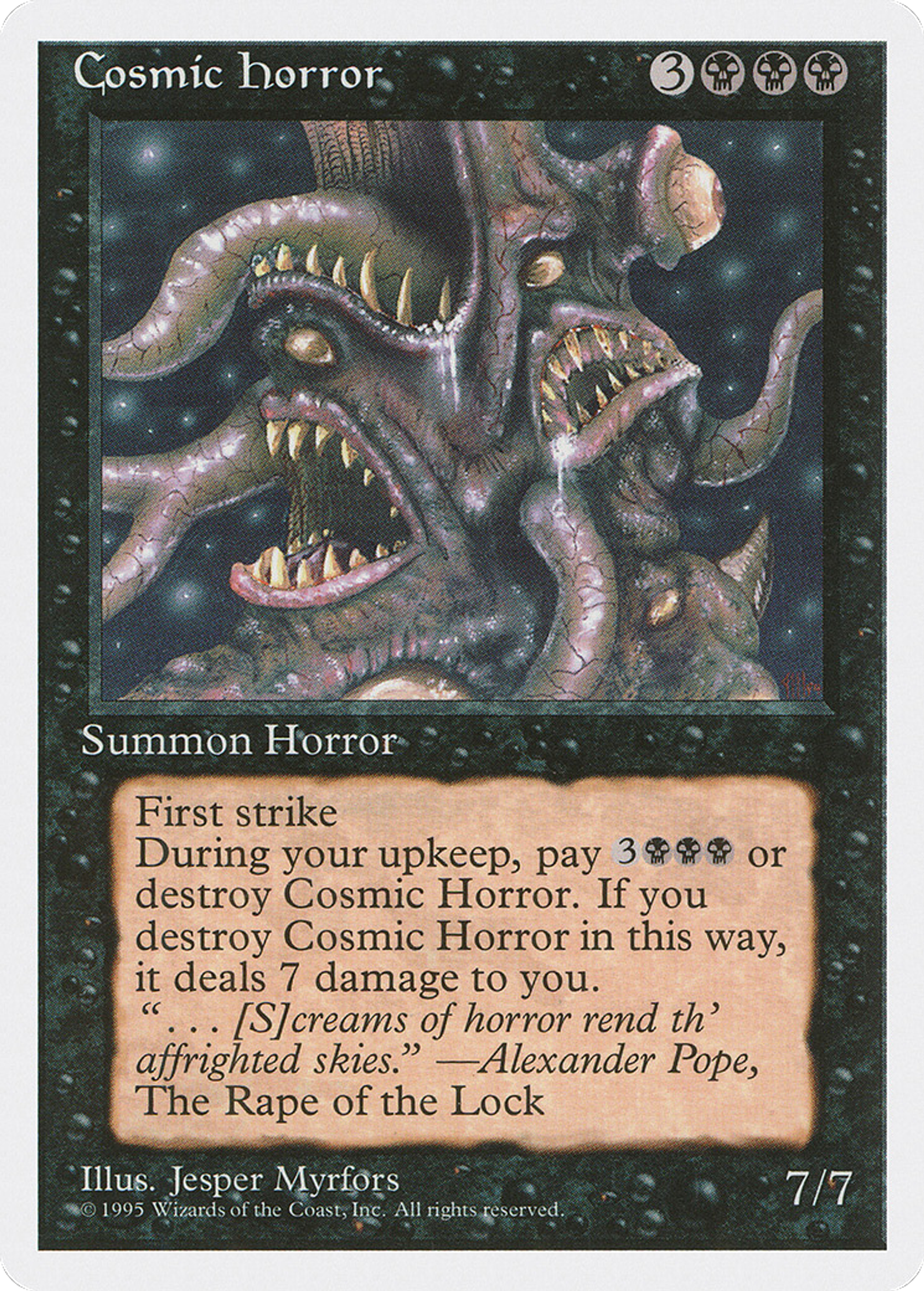 Cosmic Horror — Fourth Edition — Magic: The Gathering