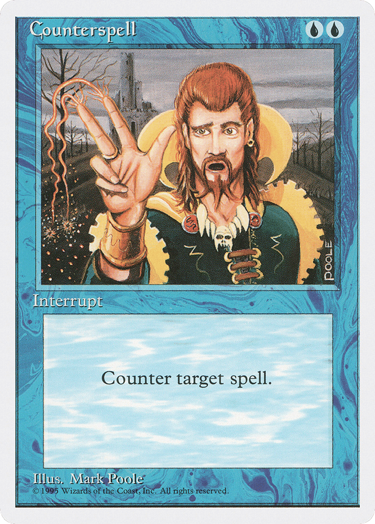 Counterspell — Fourth Edition — Magic: The Gathering