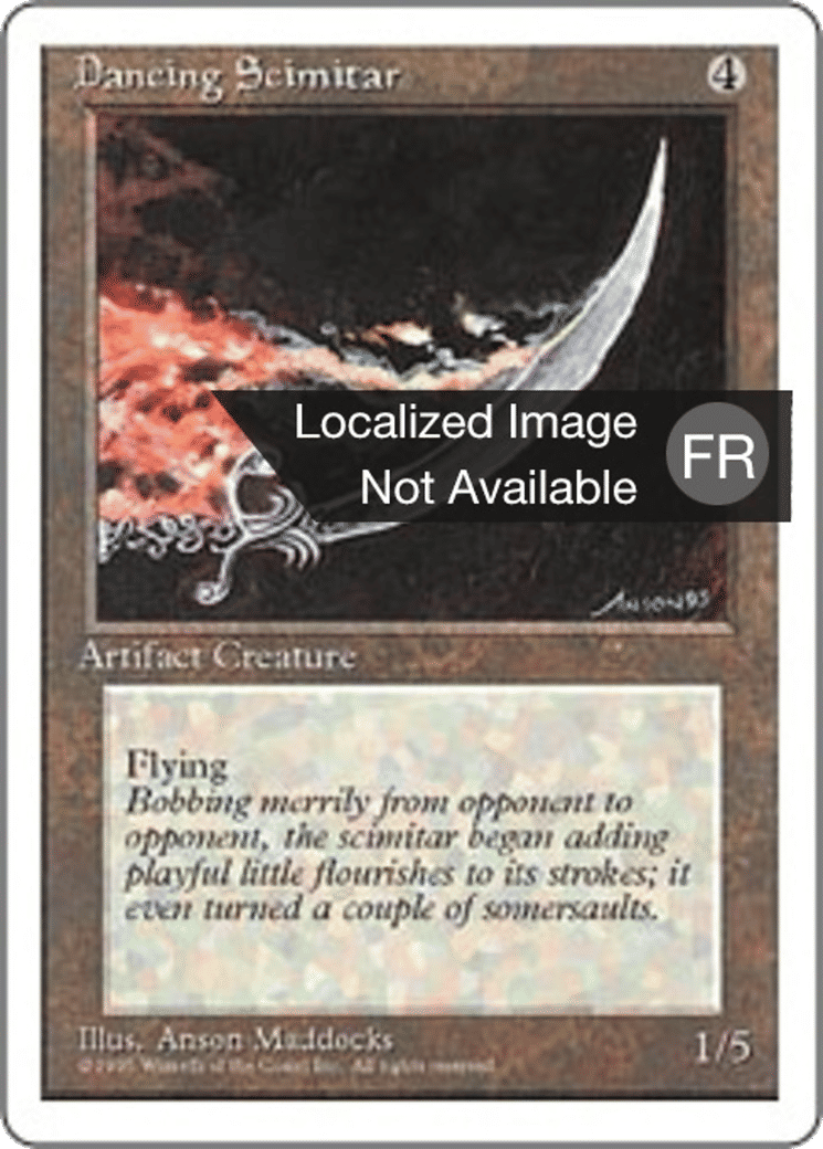 Cimeterre dansant — Fourth Edition — Magic: The Gathering