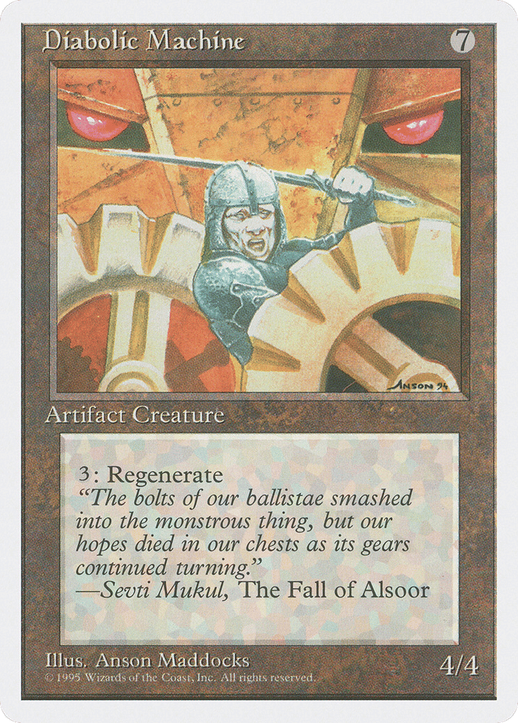 Diabolic Machine — Fourth Edition — Magic: The Gathering