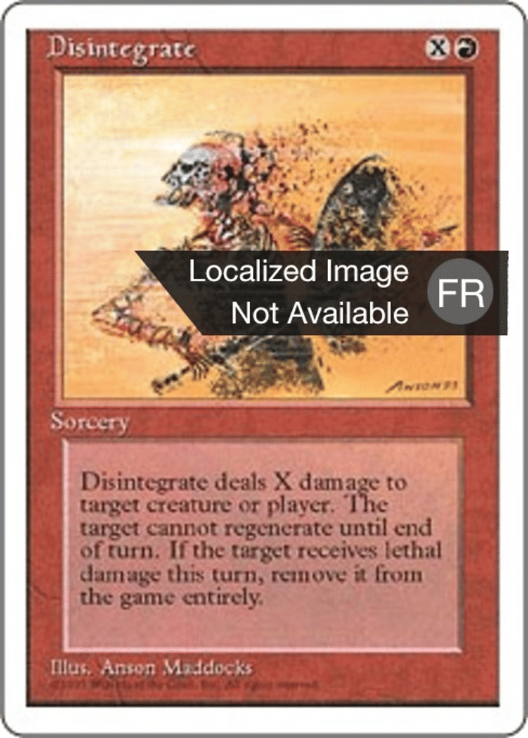 Désintégration — Fourth Edition — Magic: The Gathering