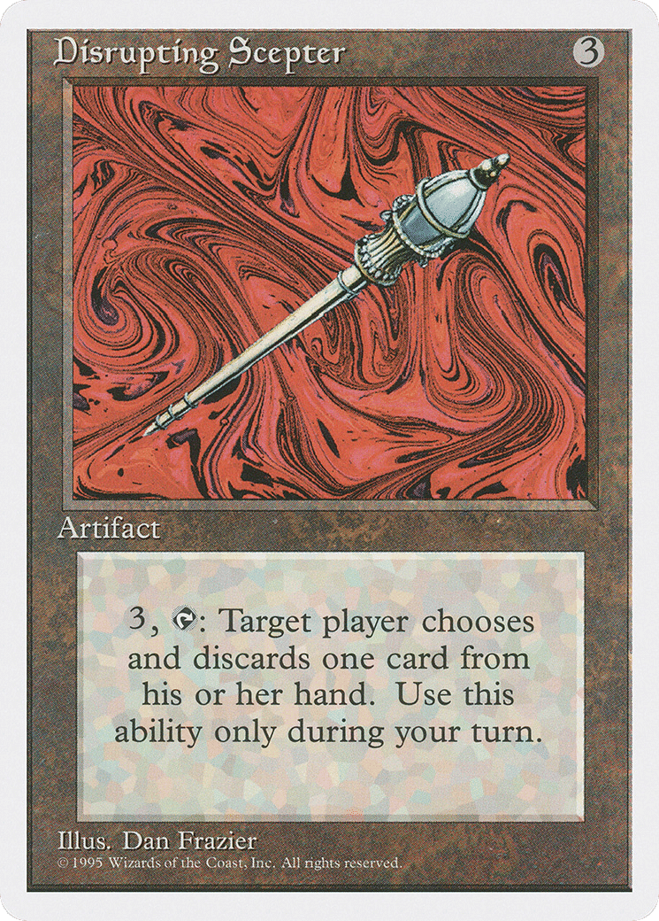 Disrupting Scepter — Fourth Edition — Magic: The Gathering