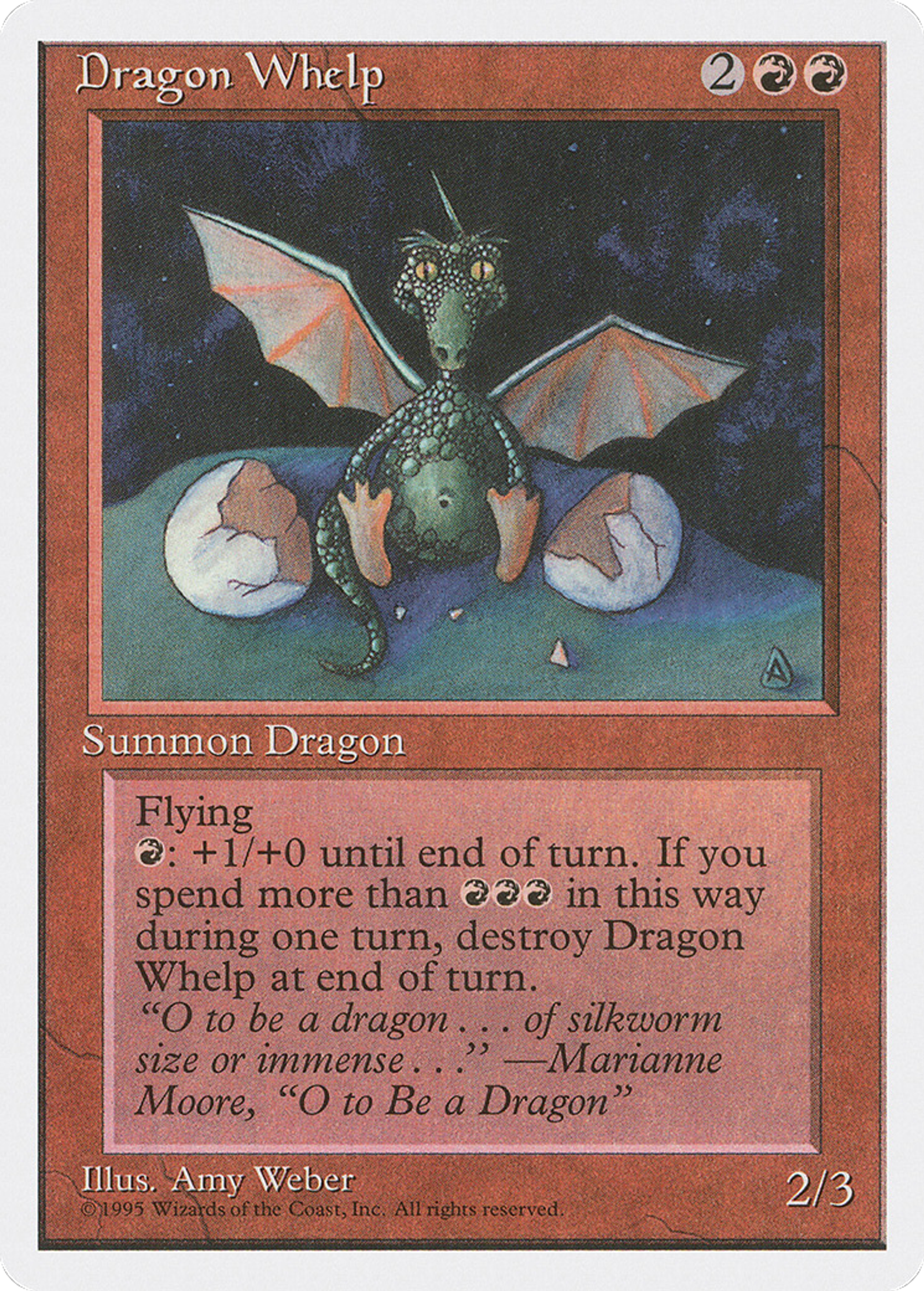 Dragon Whelp — Fourth Edition — Magic: The Gathering
