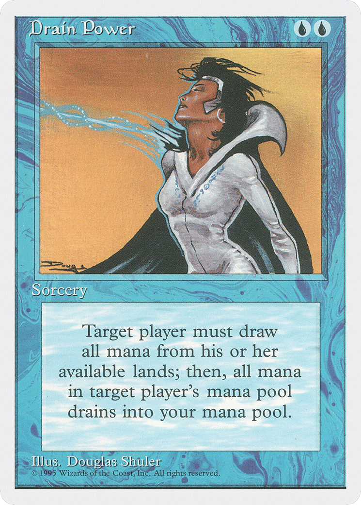 Drain Power — Fourth Edition — Magic: The Gathering