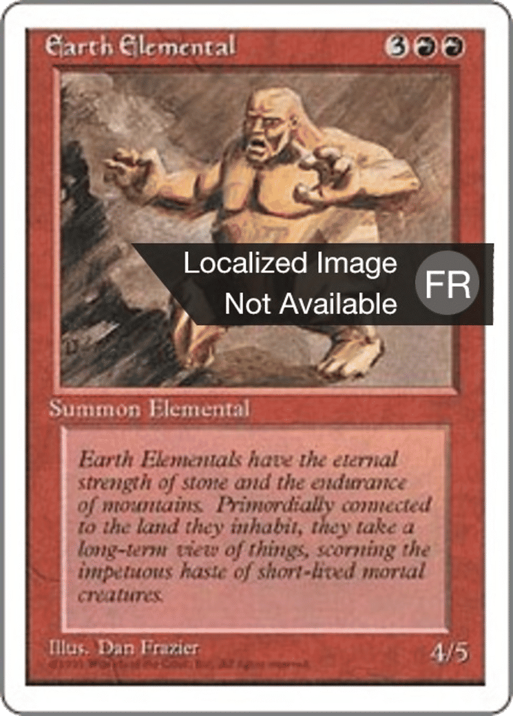 Élémental de terre — Fourth Edition — Magic: The Gathering