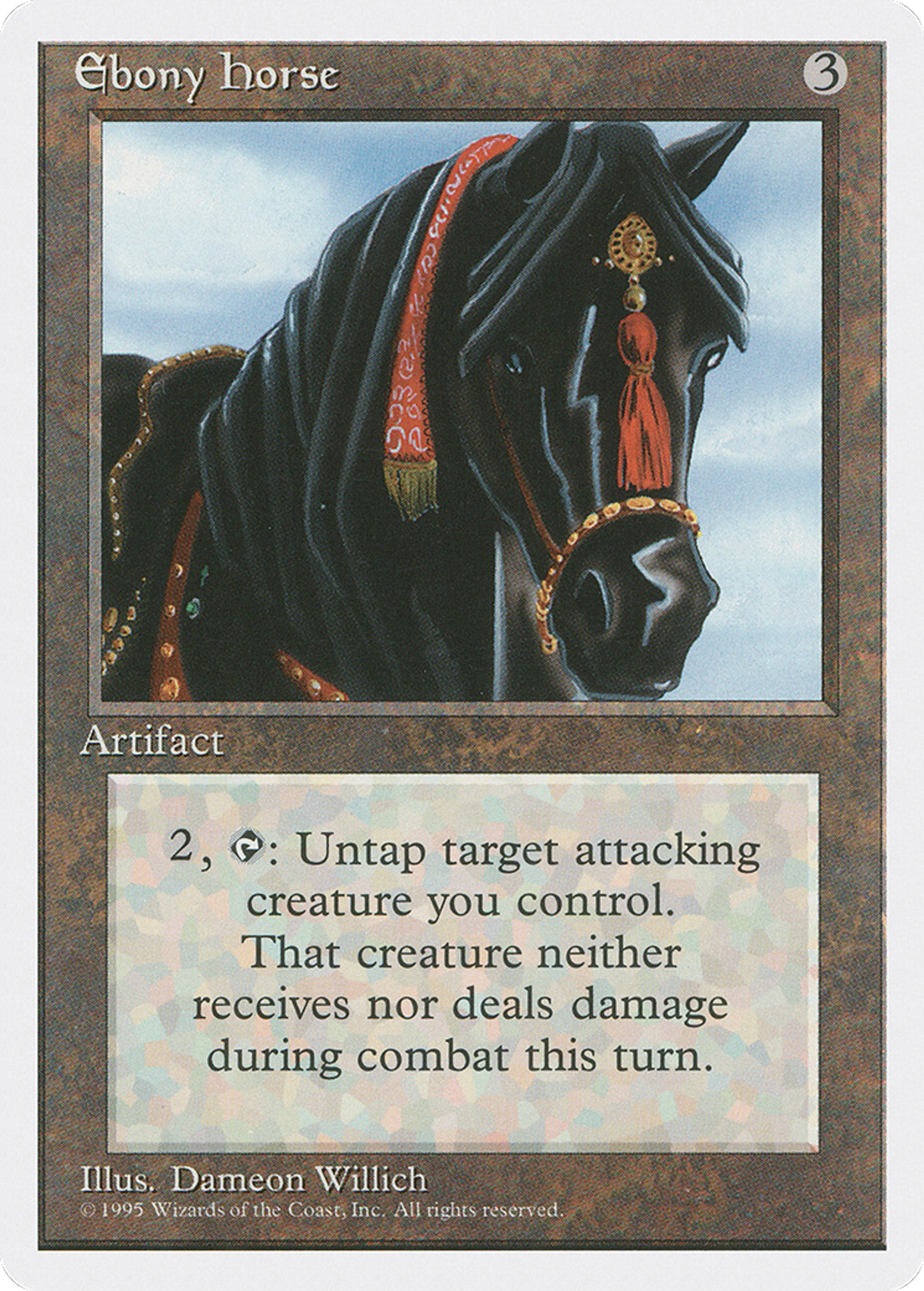 Ebony Horse — Fourth Edition — Magic: The Gathering