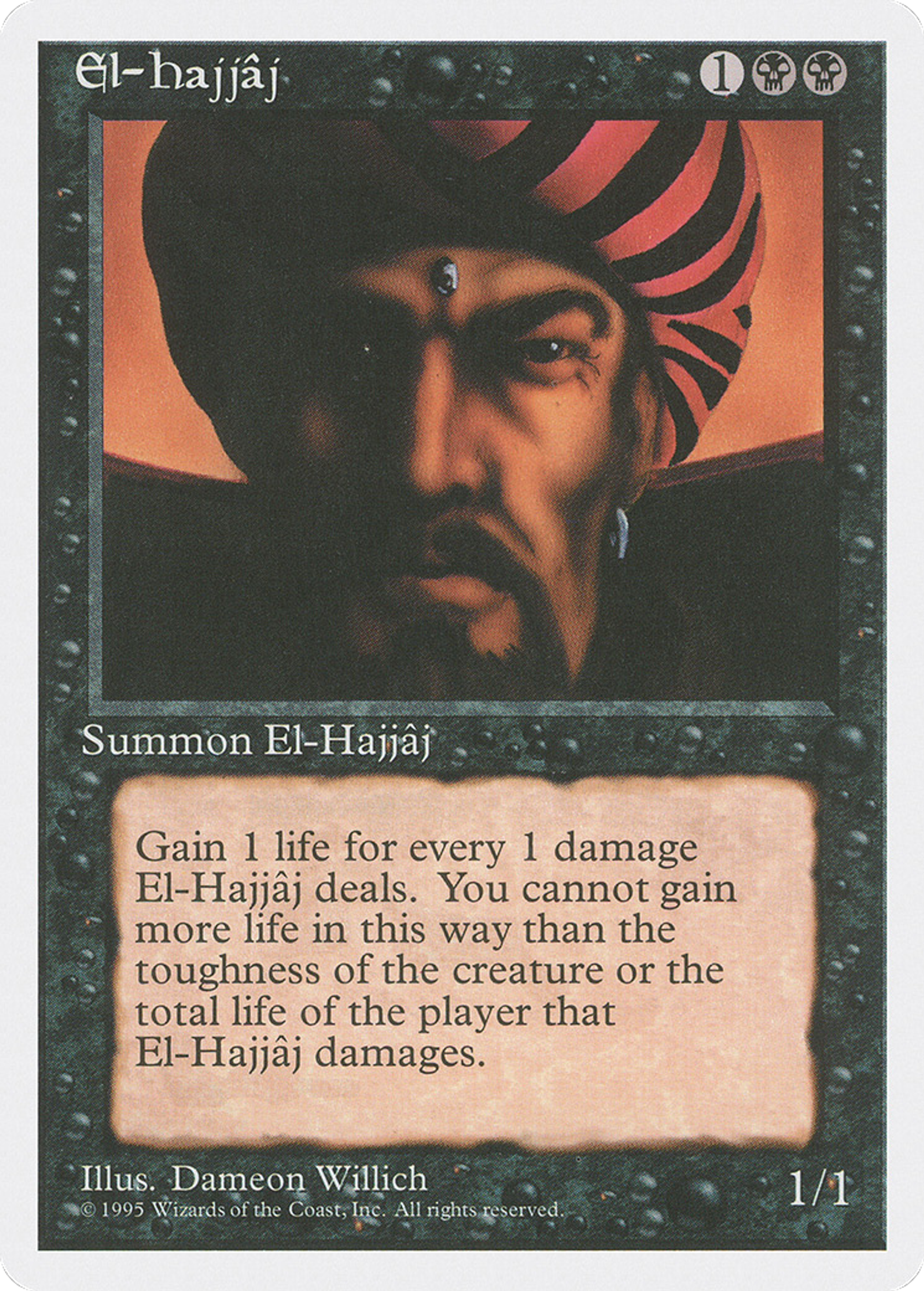 El-Hajjâj — Fourth Edition — Magic: The Gathering