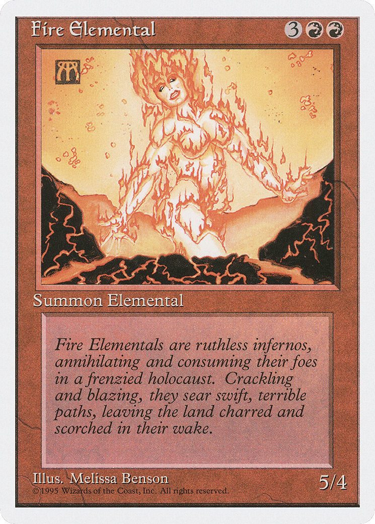 Fire Elemental — Fourth Edition — Magic: The Gathering