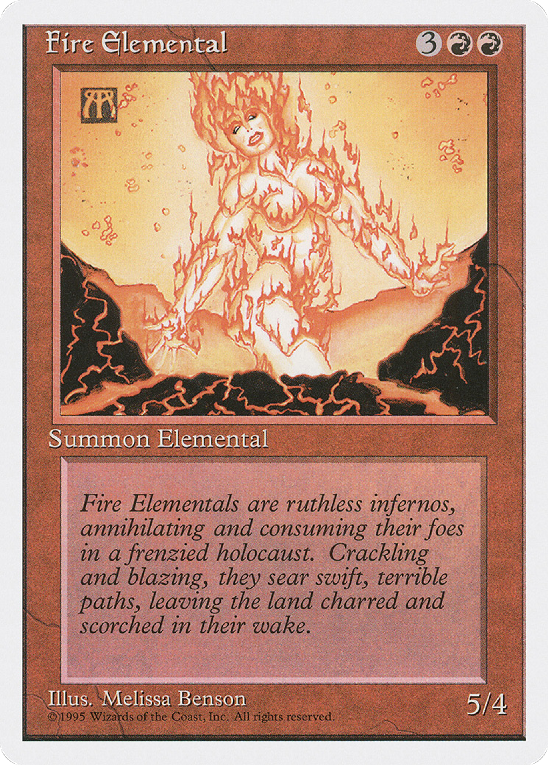 Fire Elemental — Fourth Edition — Magic: The Gathering