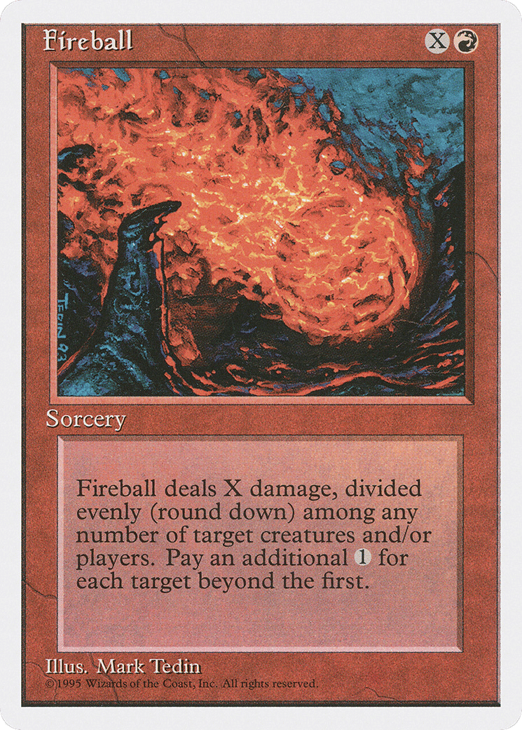 Fireball — Fourth Edition — Magic: The Gathering