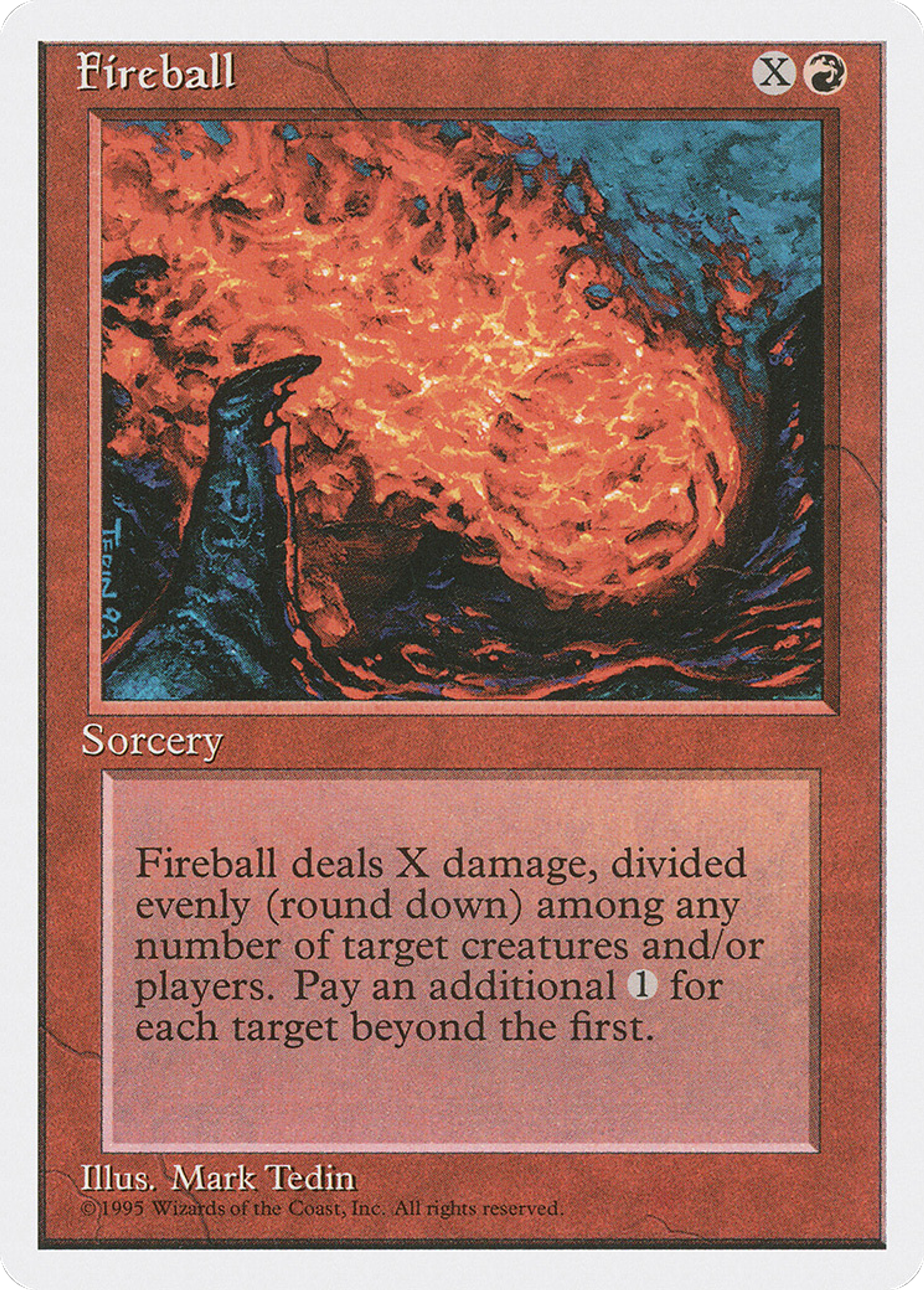 Fireball — Fourth Edition — Magic: The Gathering