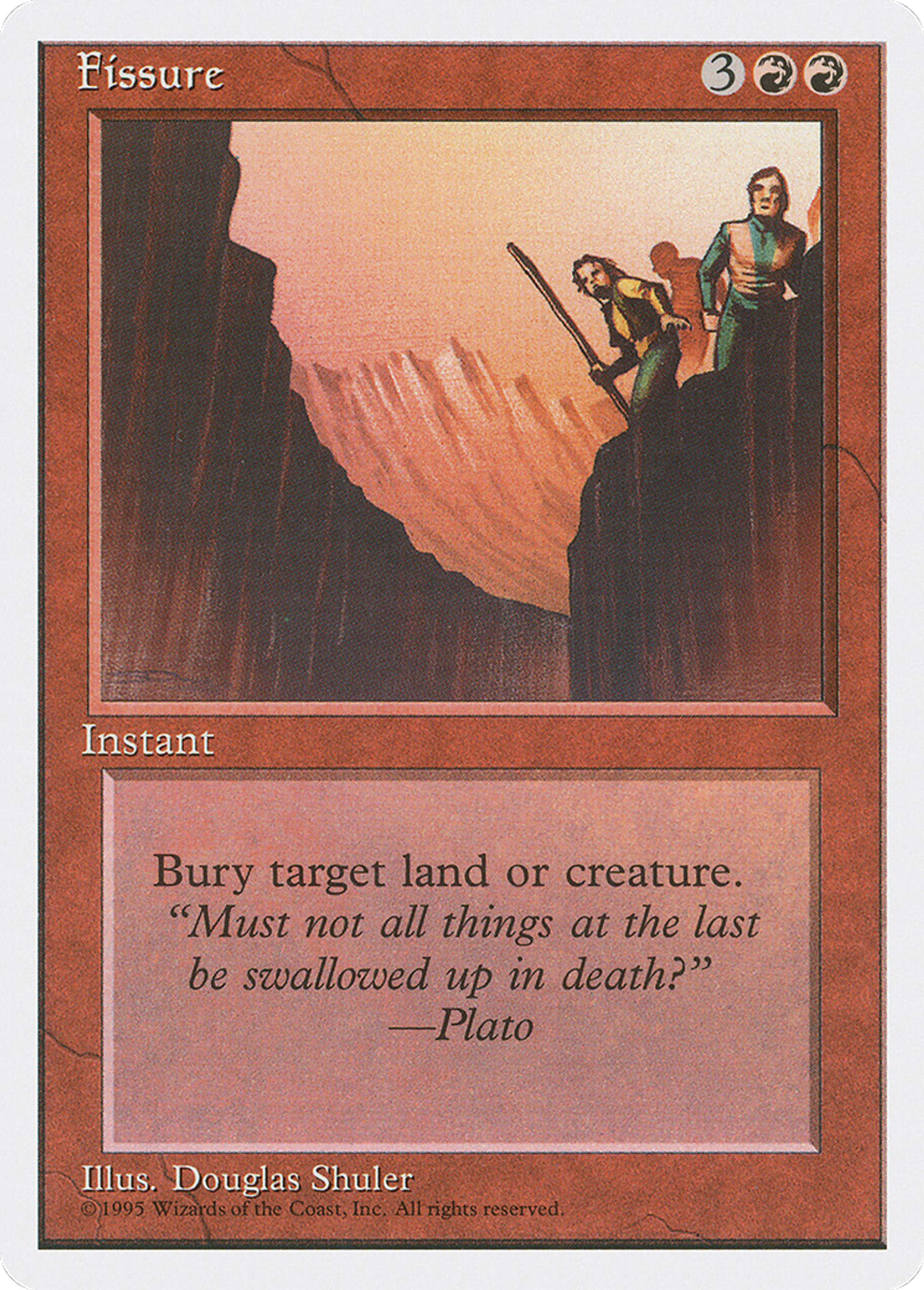 Fissure — Fourth Edition — Magic: The Gathering
