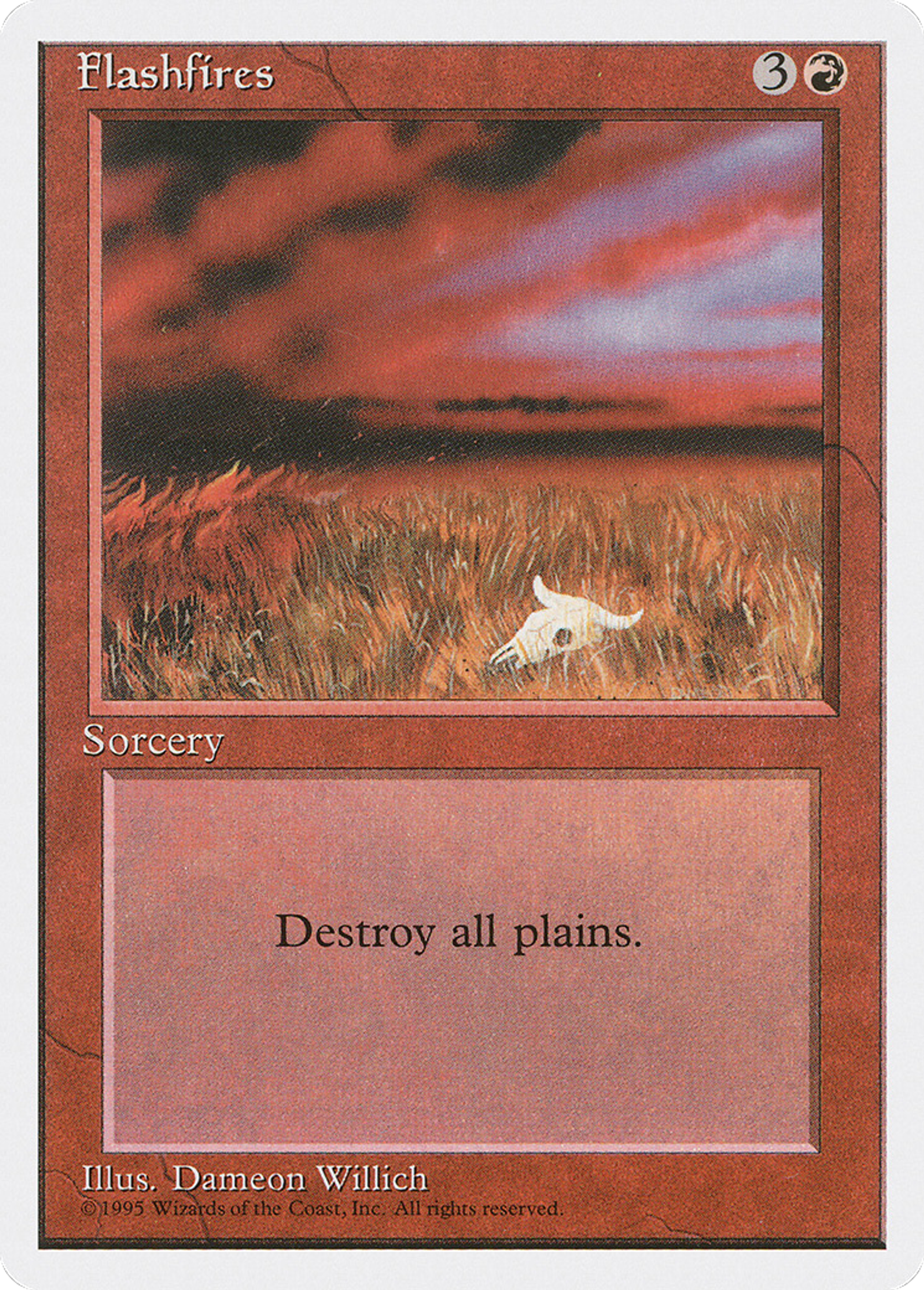 Flashfires — Fourth Edition — Magic: The Gathering